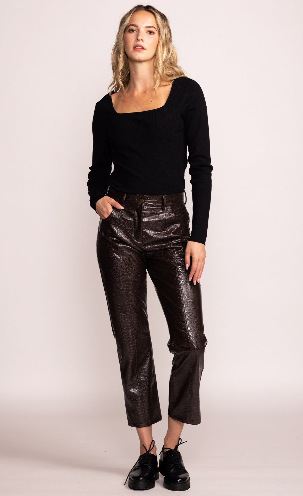 The Eliza Pants - Brown