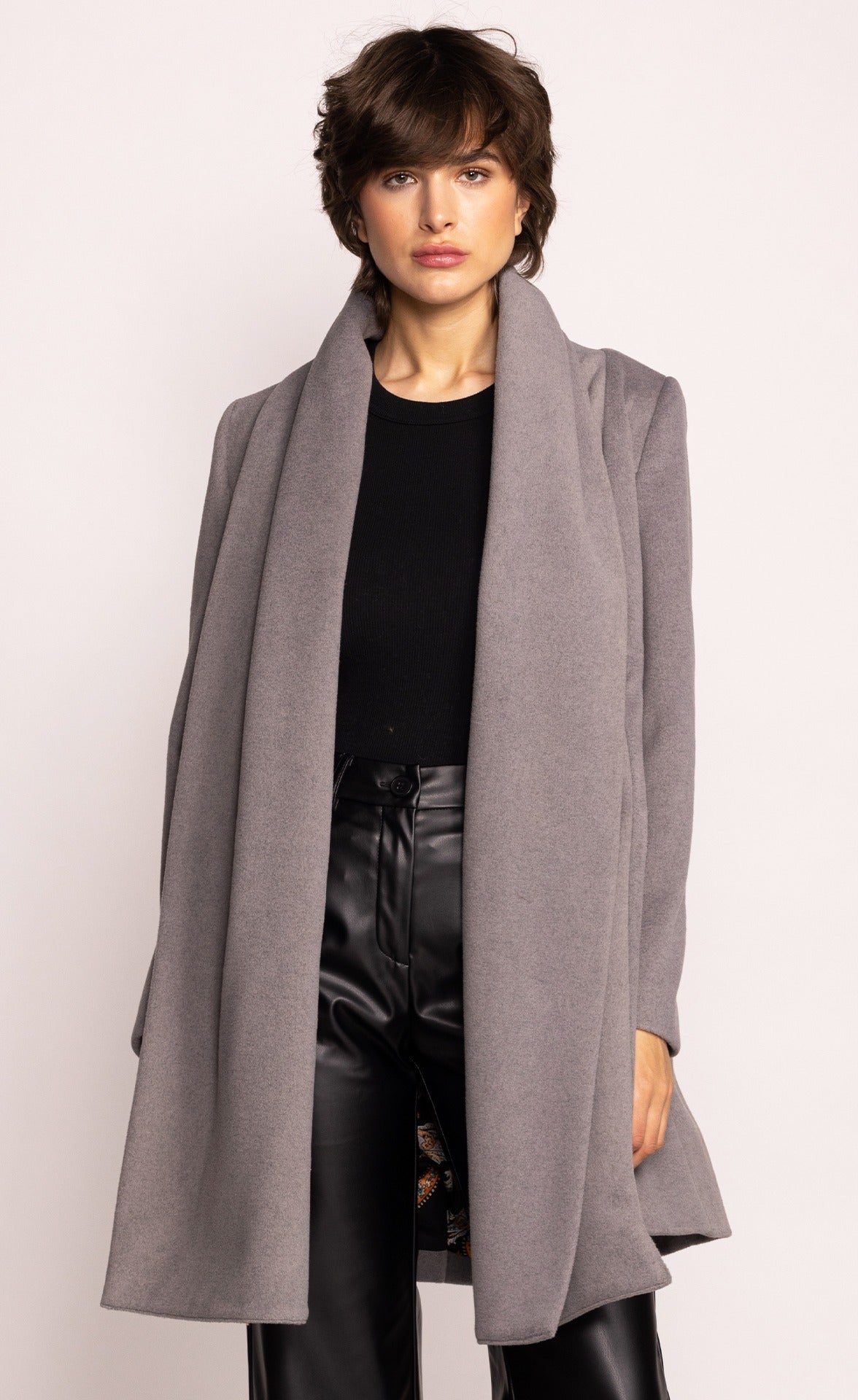 Cross My Heart Coat - Grey