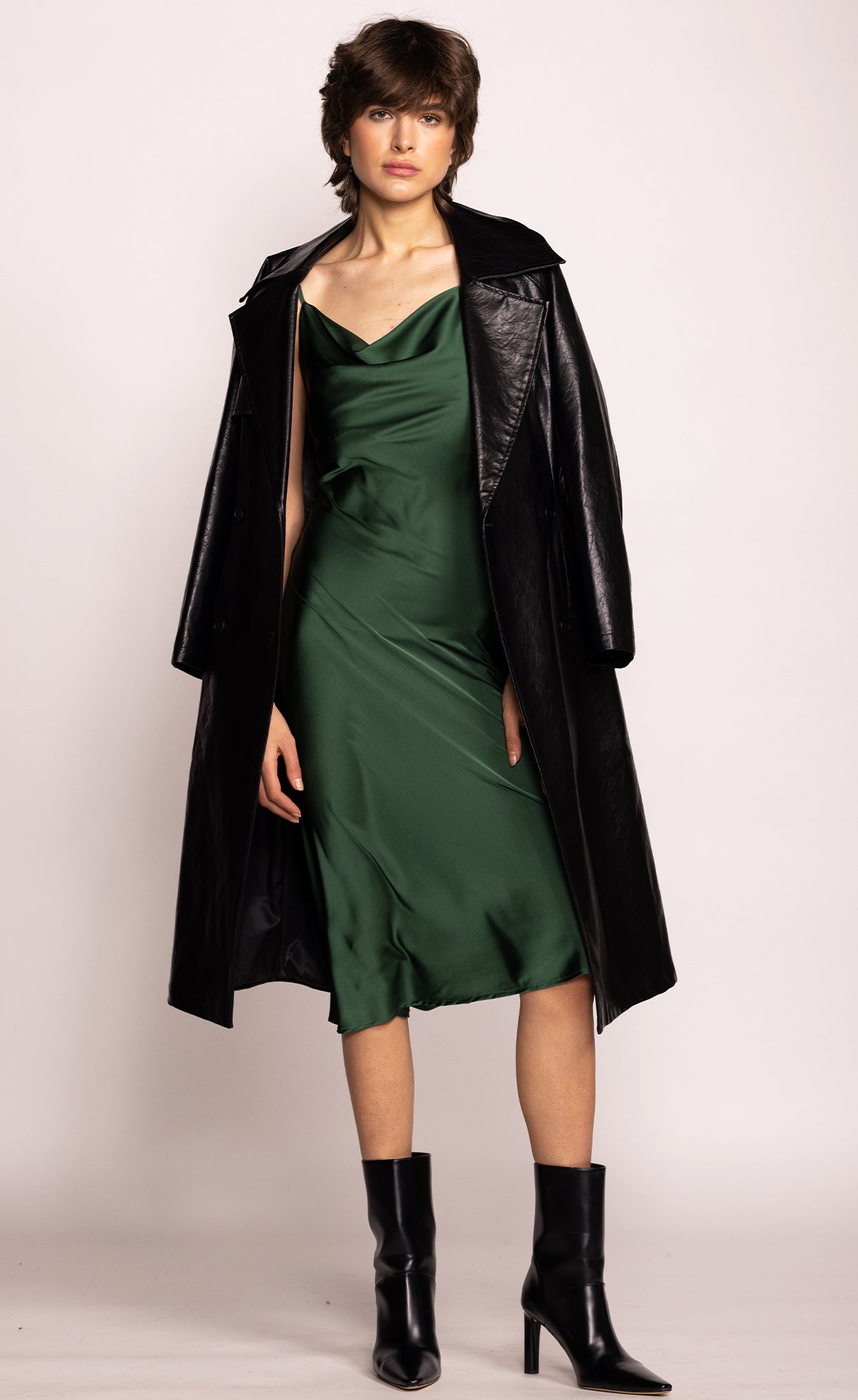 The Vivian Dress - Dark Green