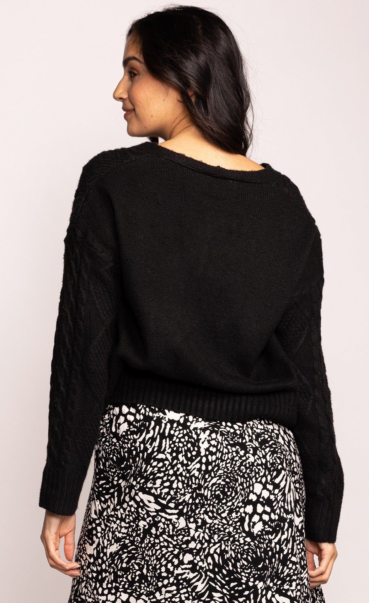 The Elli Cardi - Black - Pink Martini Collection
