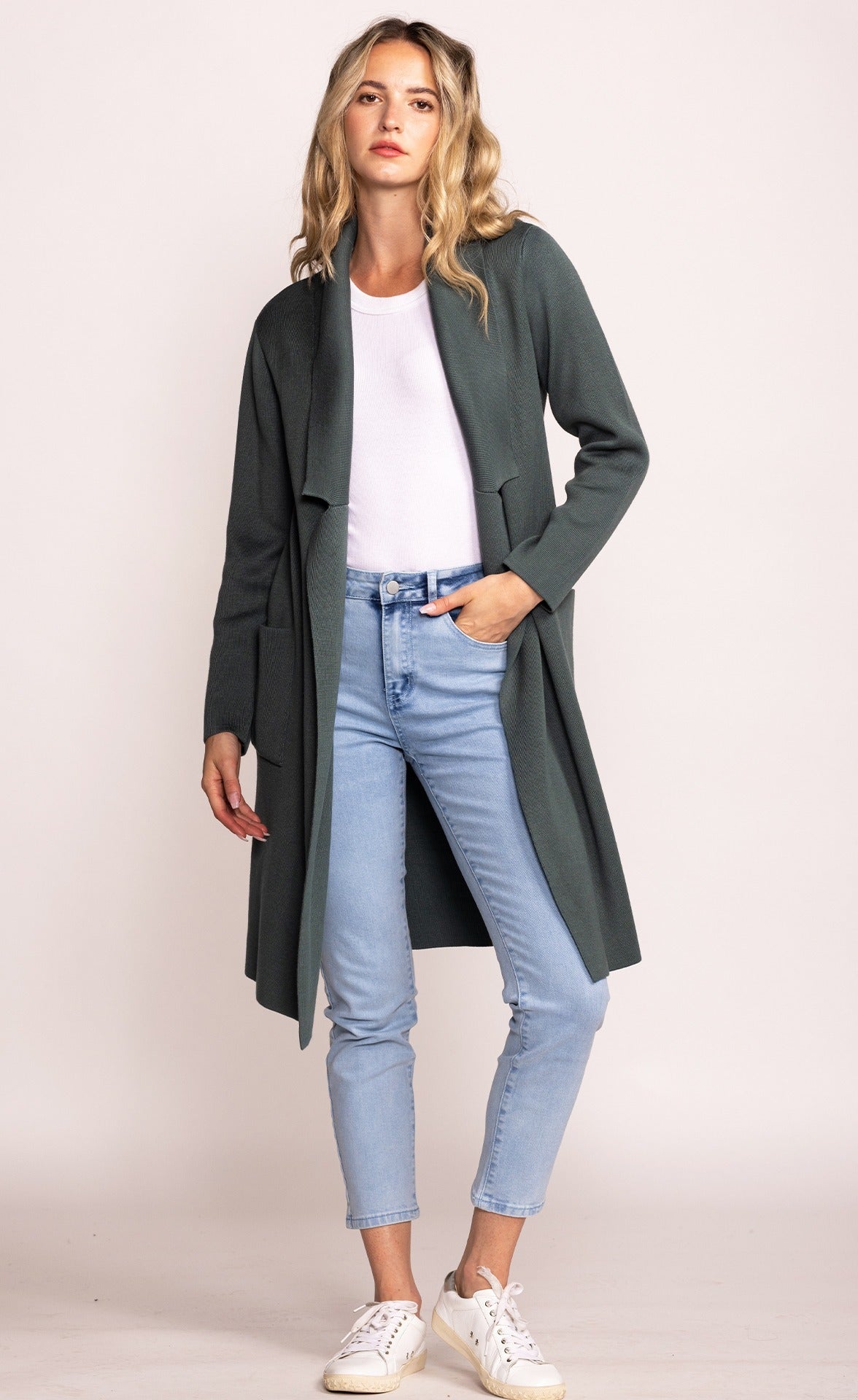 The Aria Coat - New Olive - Pink Martini Collection
