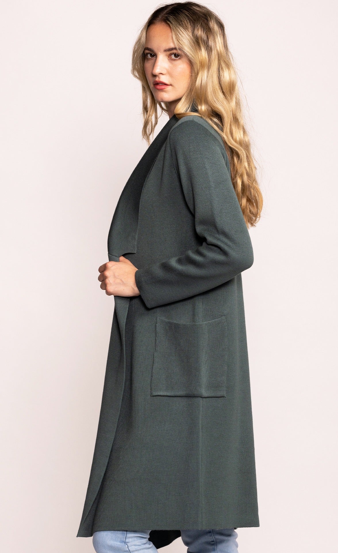 The Aria Coat - New Olive - Pink Martini Collection