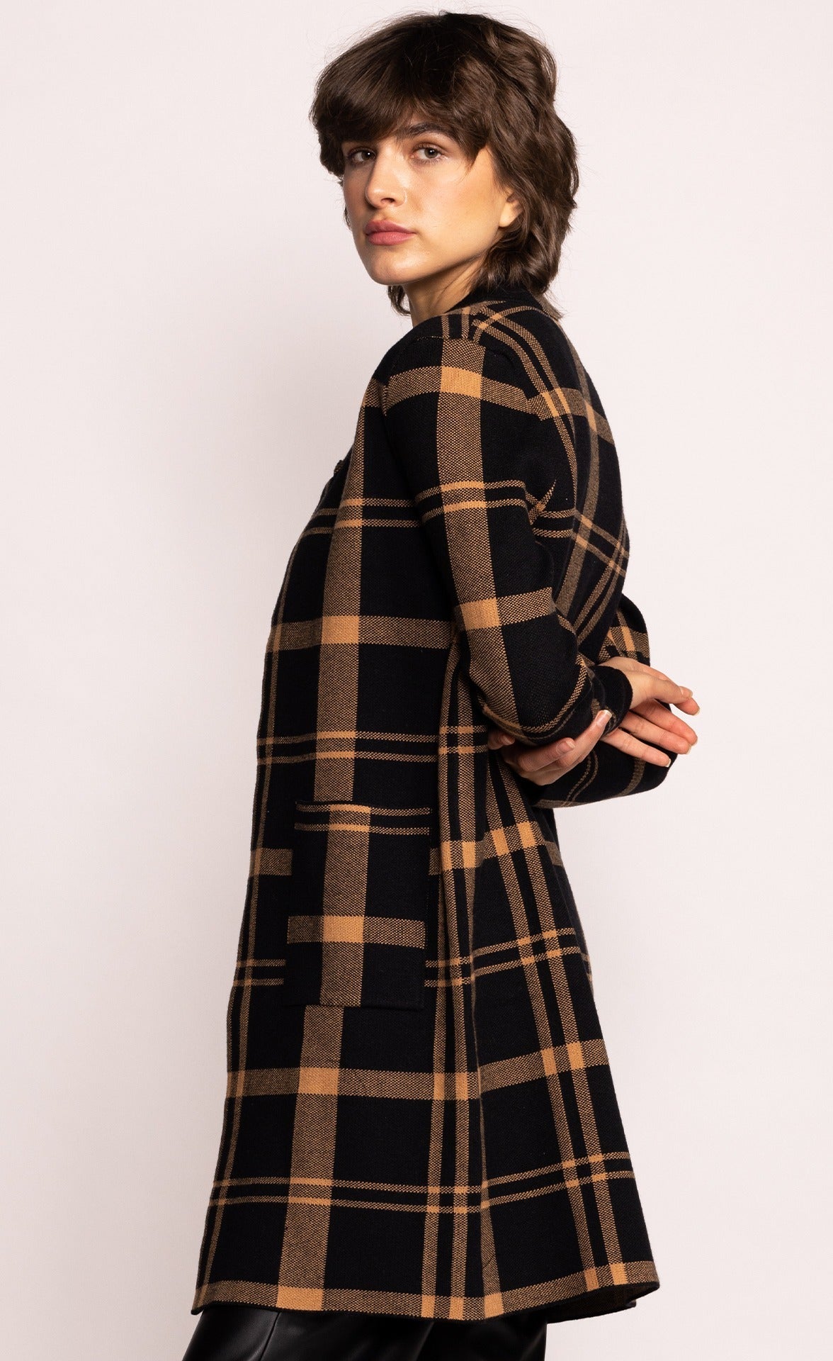 The Harmon Cardigan New Black - Pink Martini Collection
