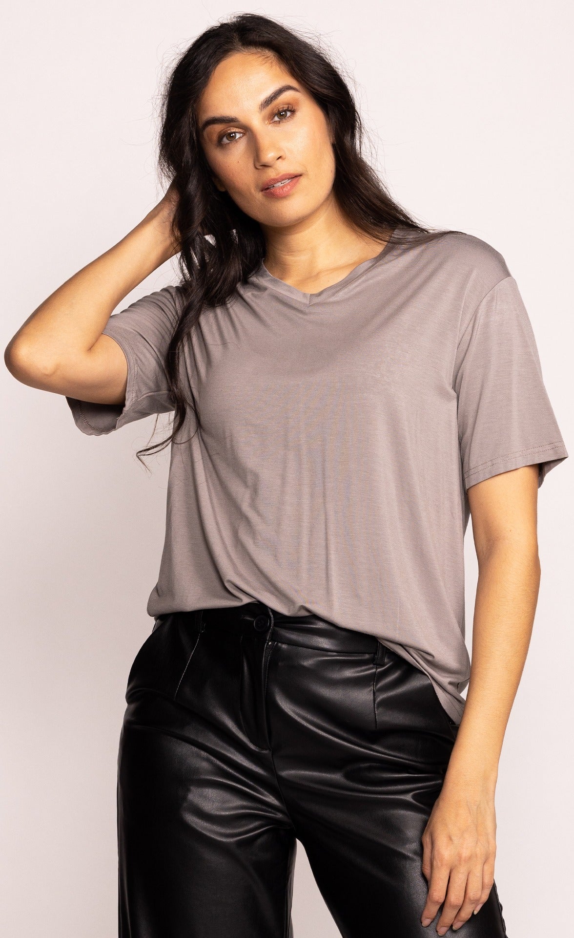The Camilla Top - Taupe - Pink Martini Collection