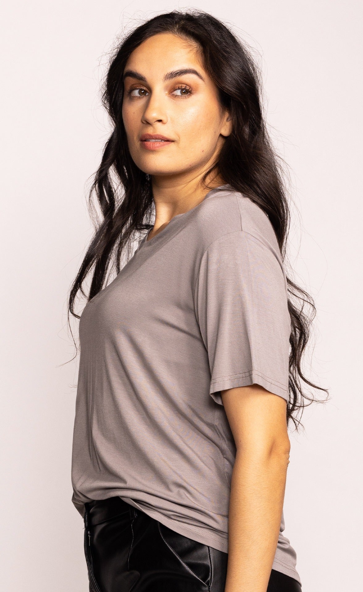 The Camilla Top - Taupe - Pink Martini Collection