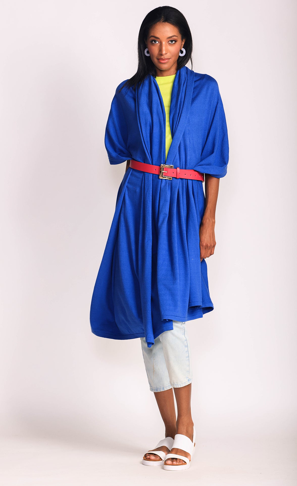 Travelers Blanket Scarf - Royal Blue