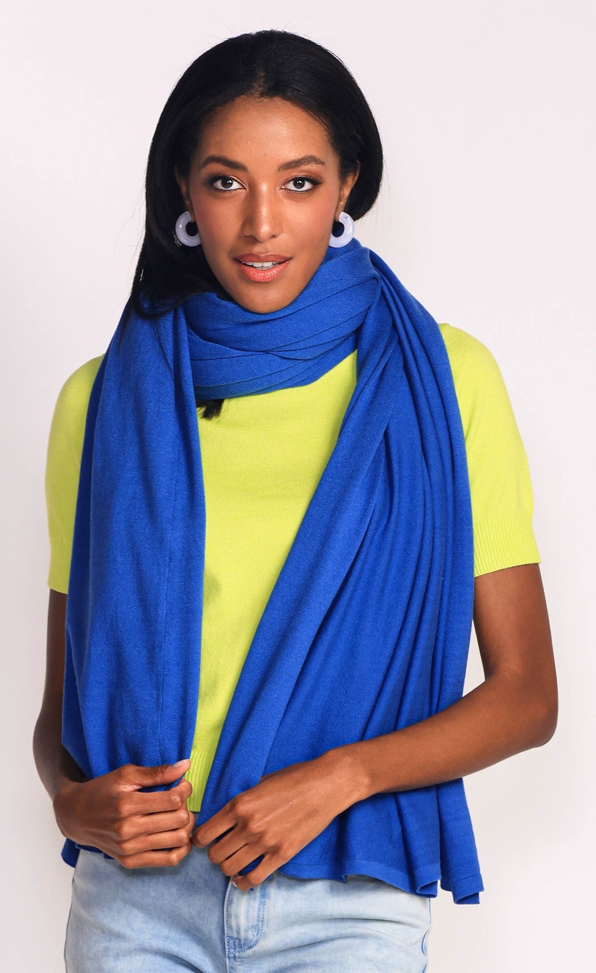 Travelers Blanket Scarf - Royal Blue