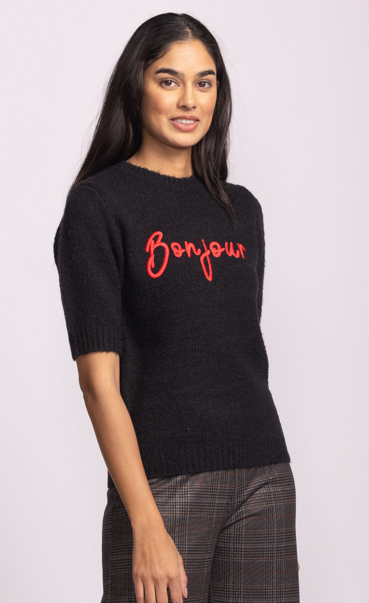 Bonjour Sweater Black
