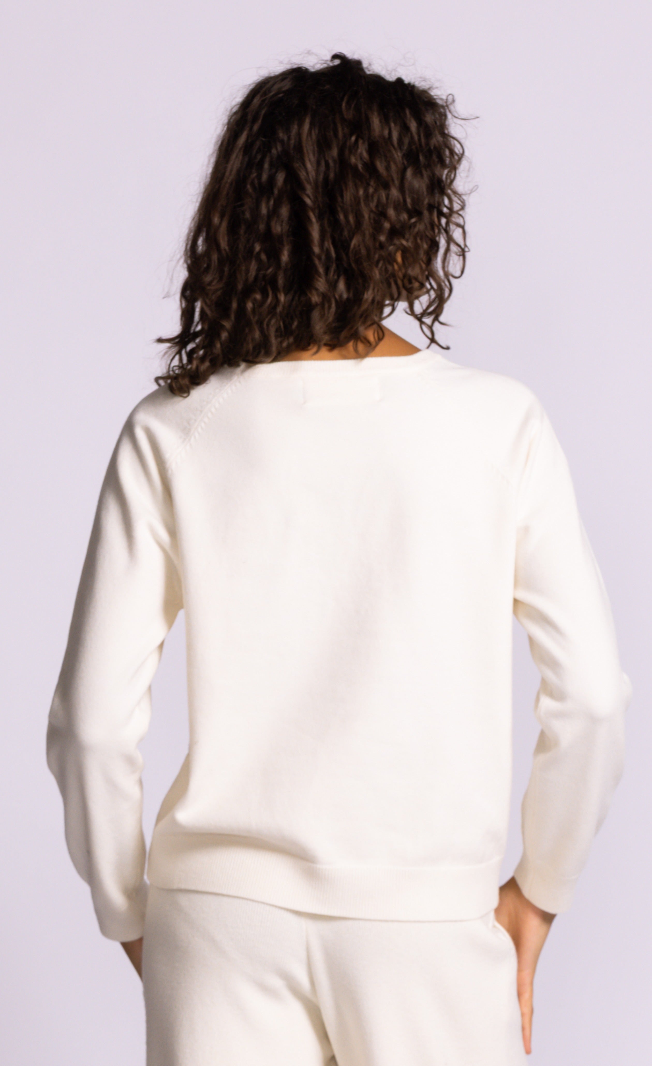 Lita Raglan Sweater Off White