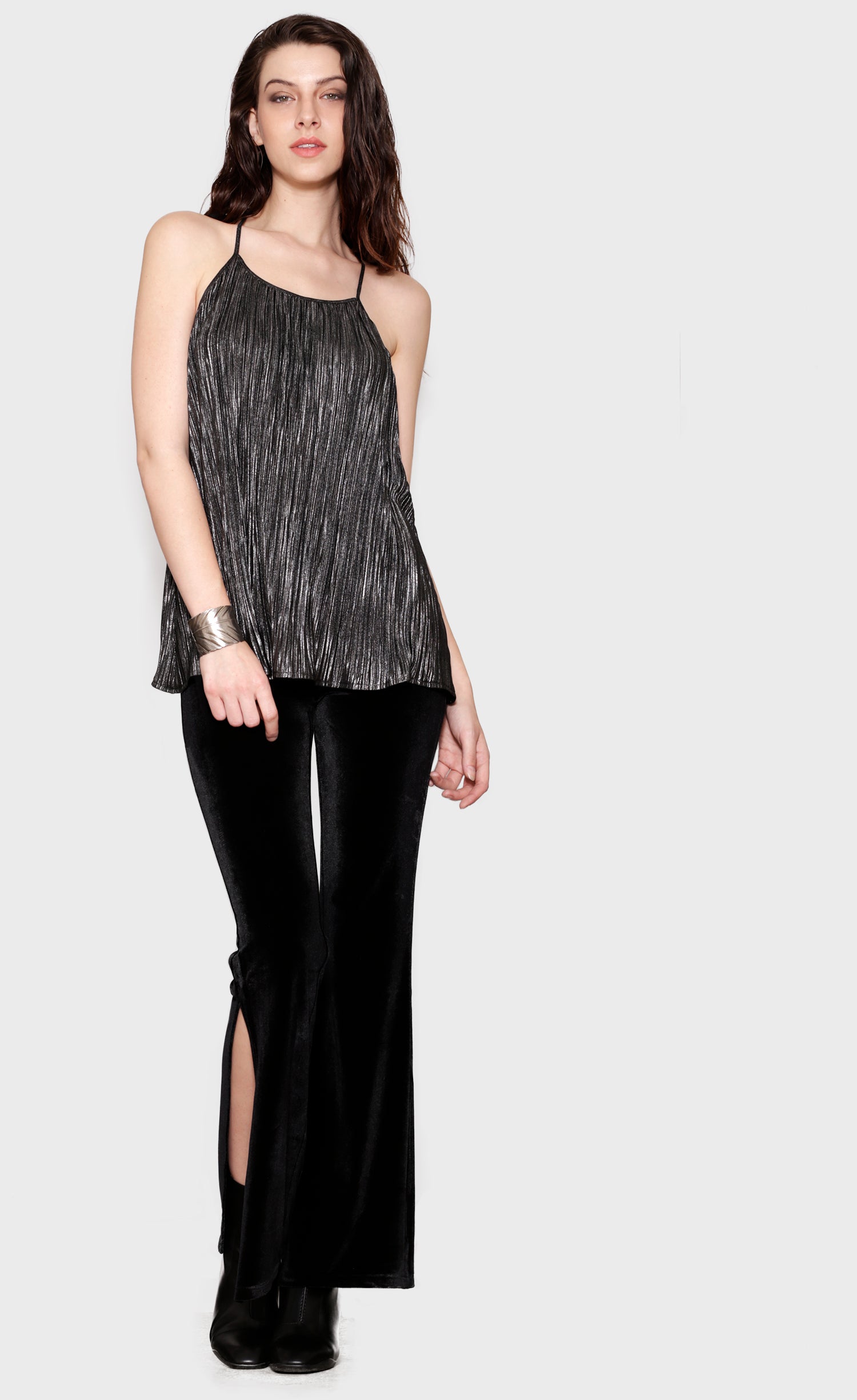 Moonlit Slit Pants - Pink Martini Collection