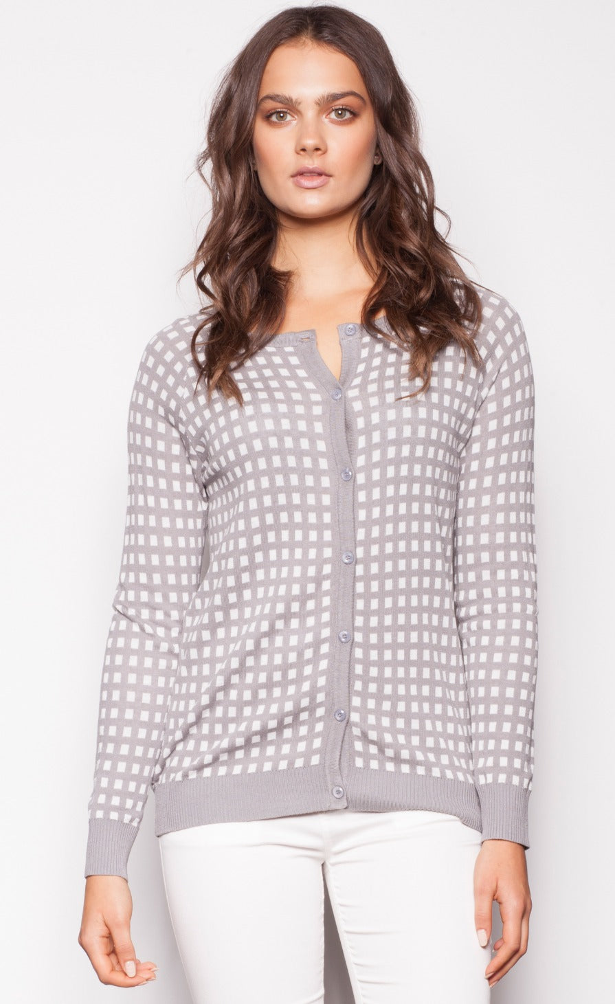 High Check Sweater - Pink Martini Collection