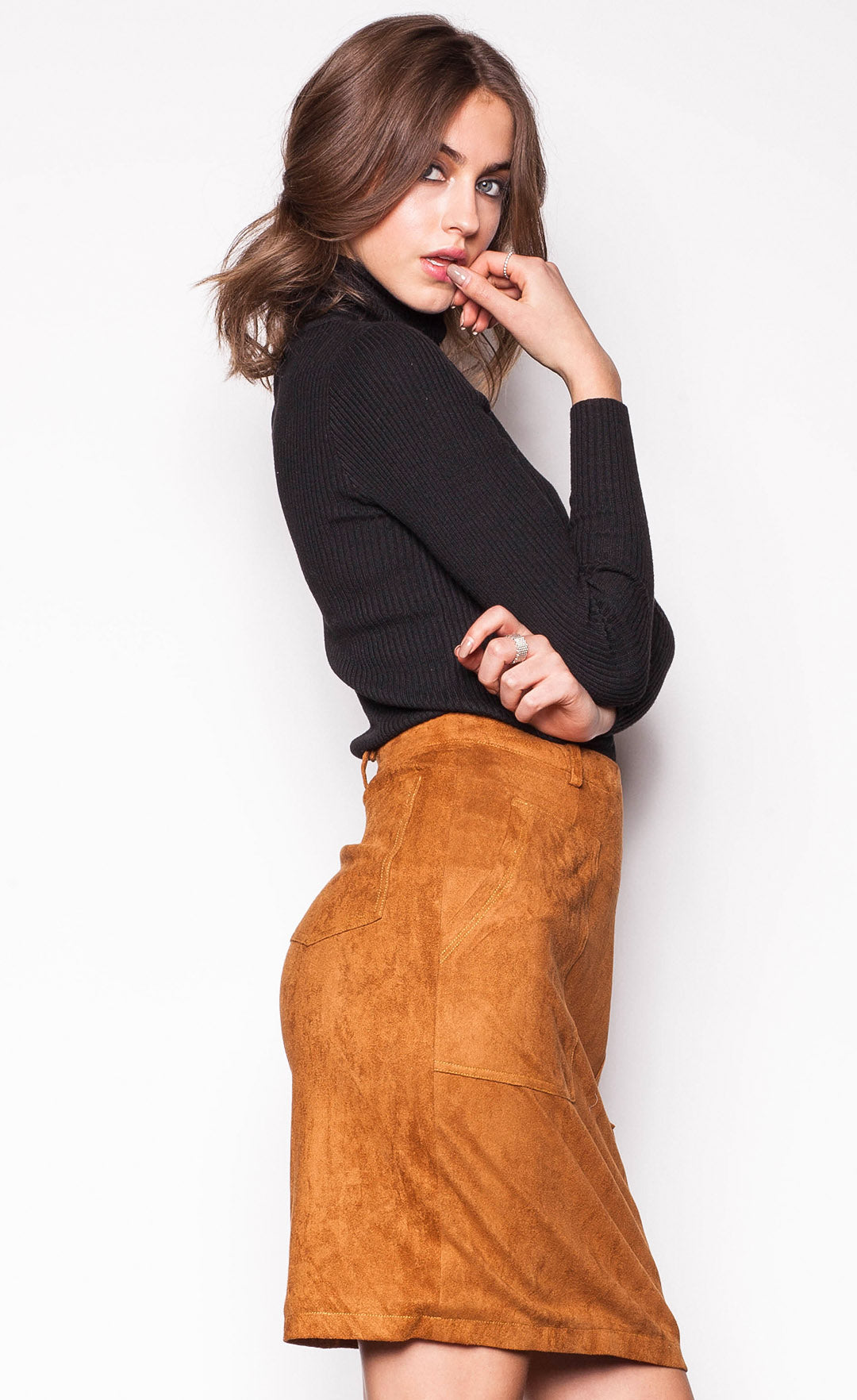 Suede Out Skirt - Pink Martini Collection