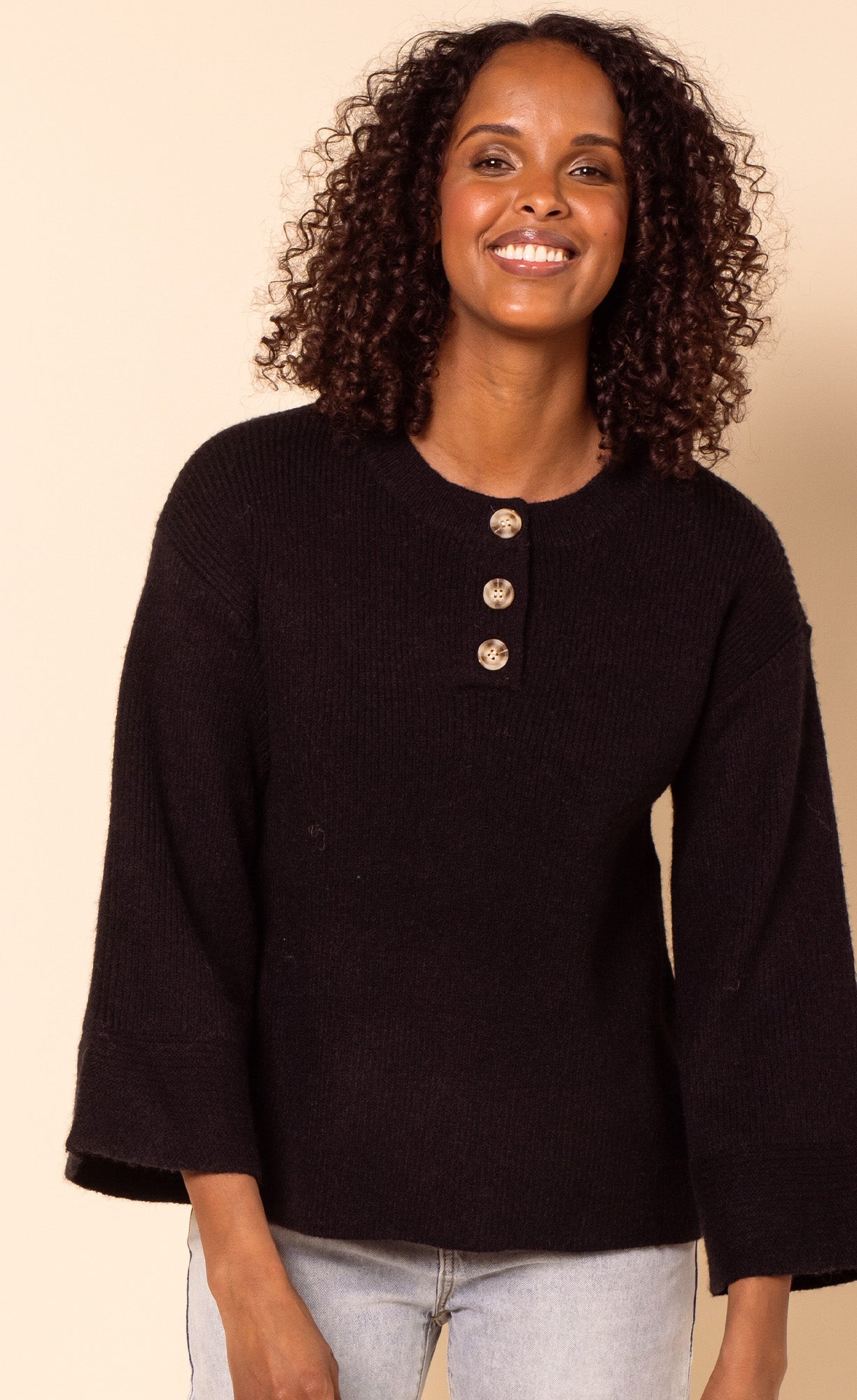 The Vikki Sweater Black - Pink Martini Collection