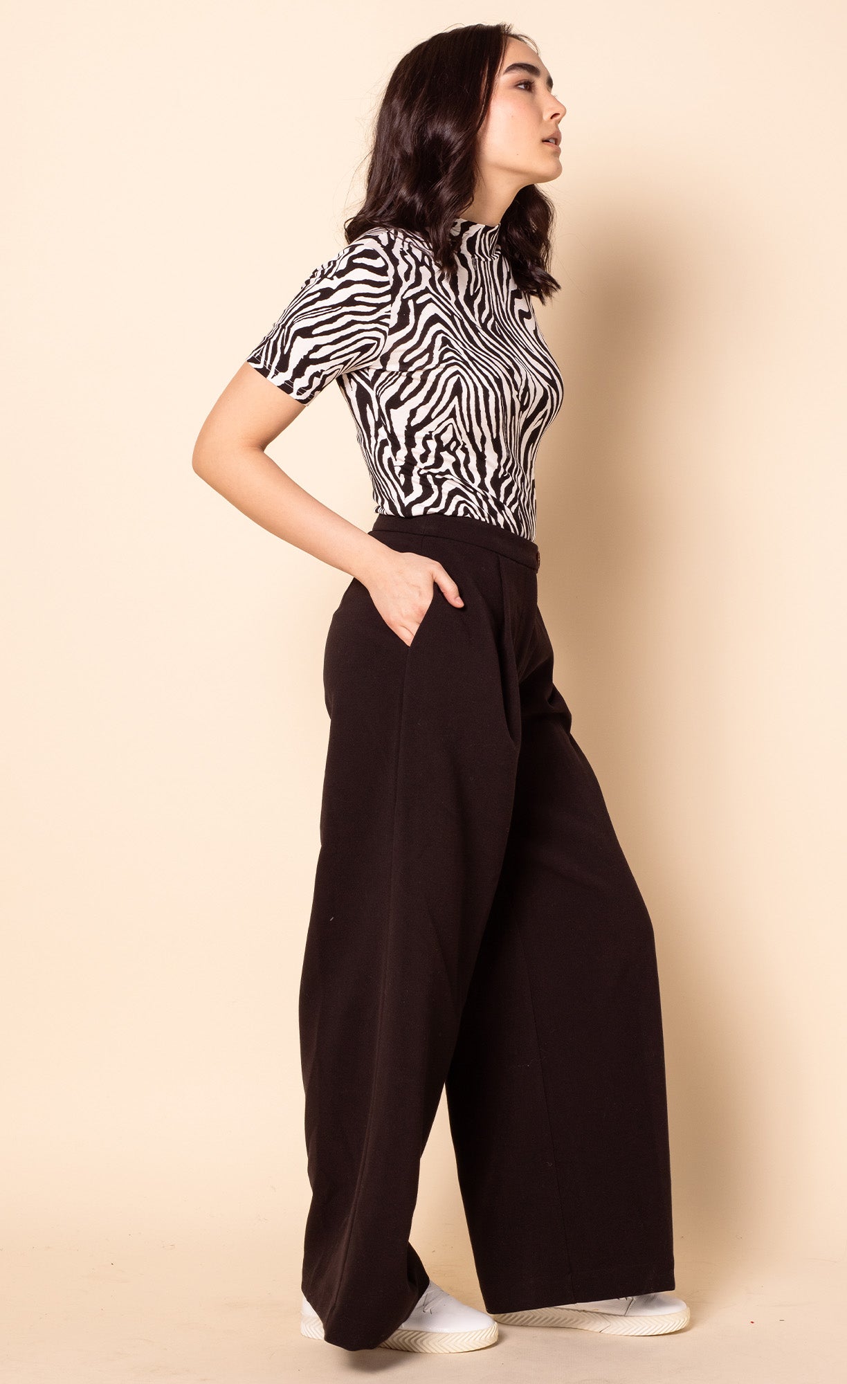 The Amia Pants Black - Pink Martini Collection