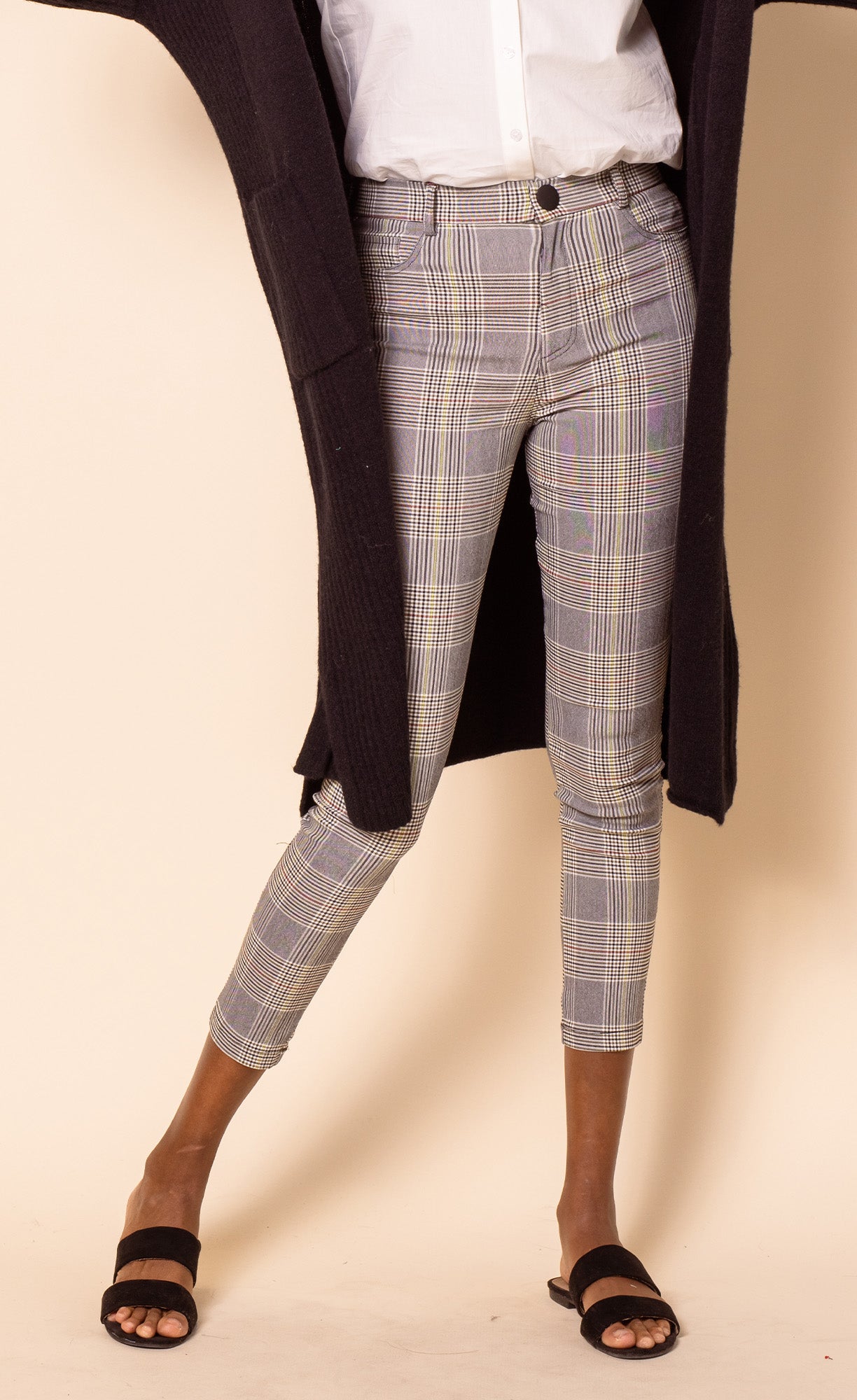 The Gemma Pants Grey - Pink Martini Collection