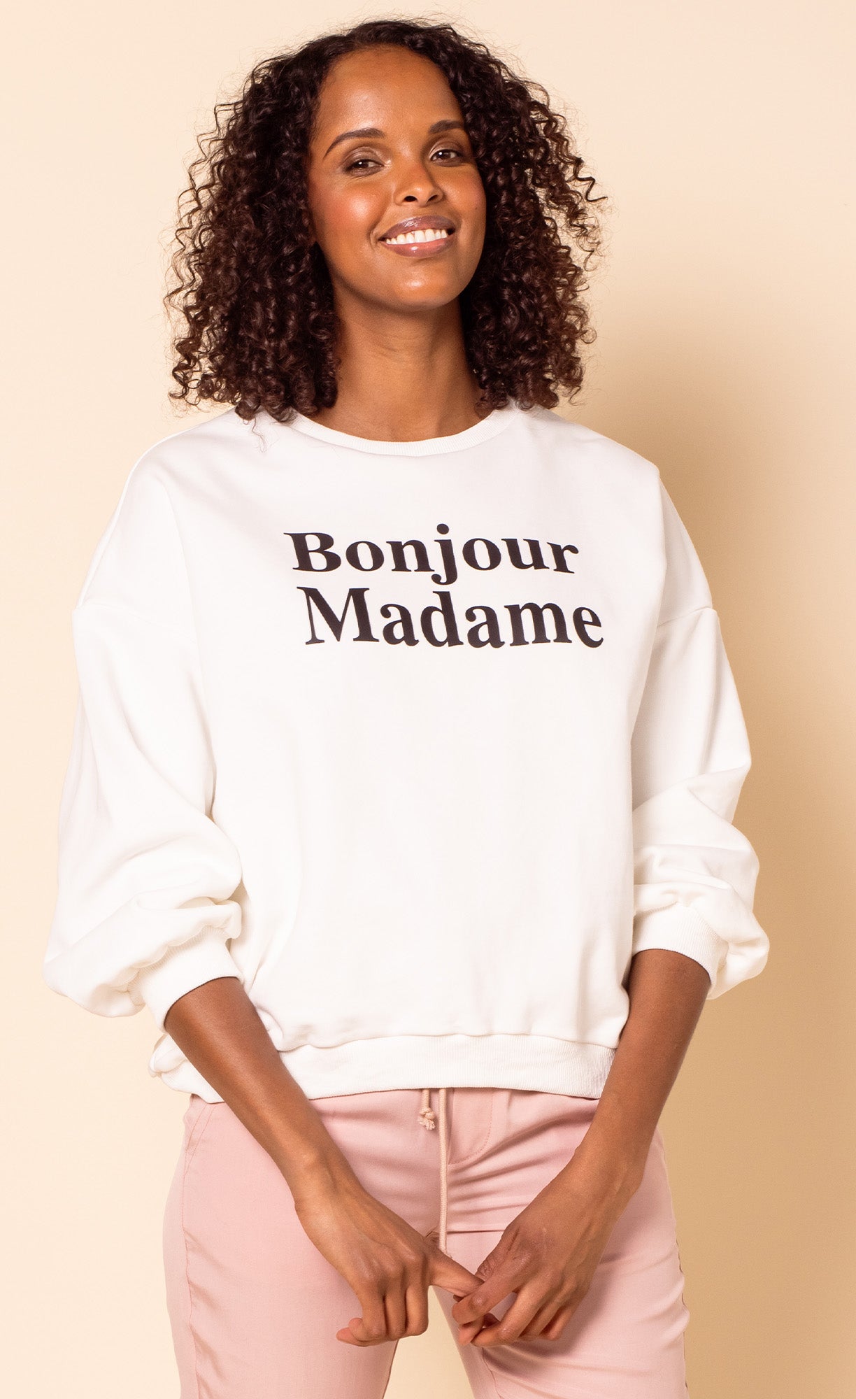 The Bonjour Sweatshirt - Pink Martini Collection