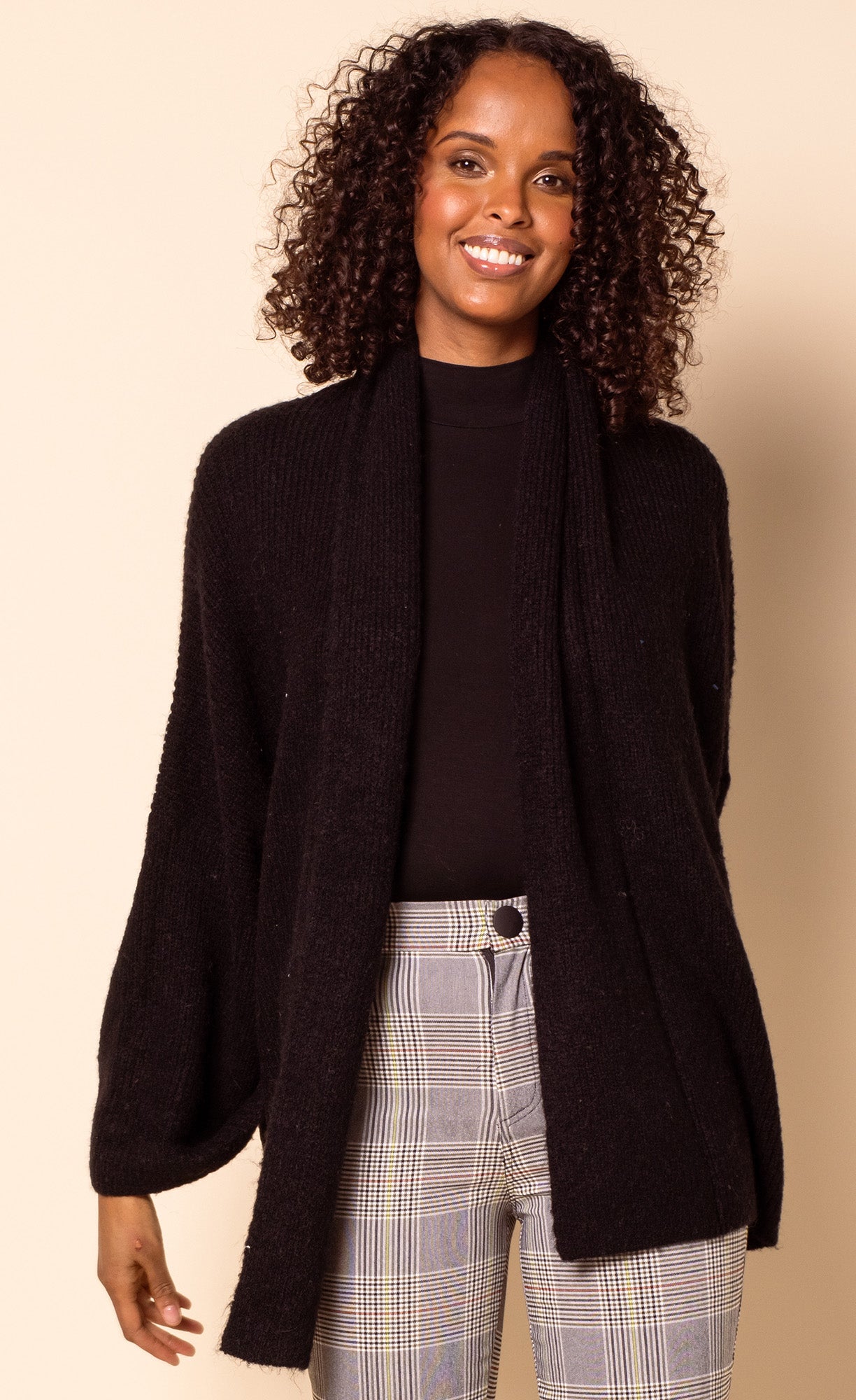 The Priya Sweater Black - Pink Martini Collection