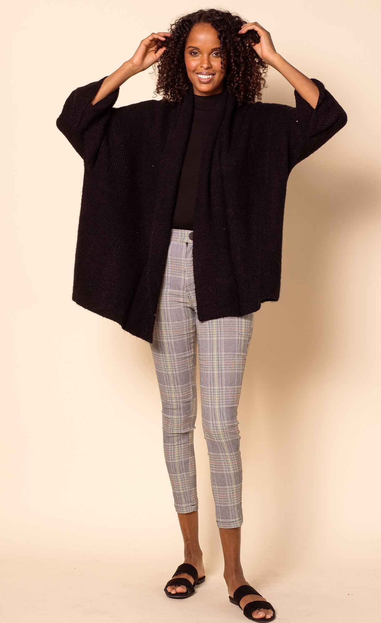 The Priya Sweater Black - Pink Martini Collection