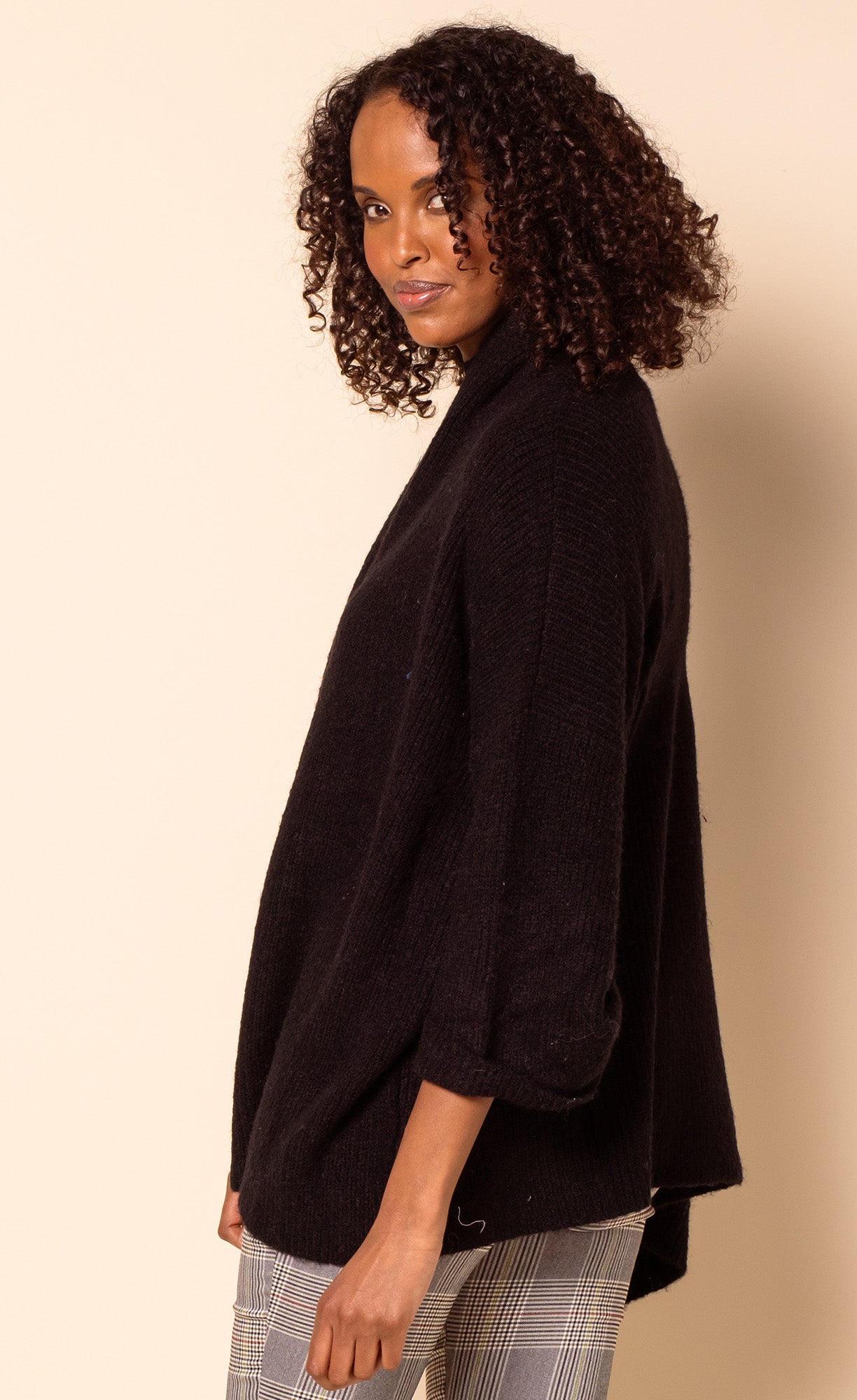 The Priya Sweater Black - Pink Martini Collection