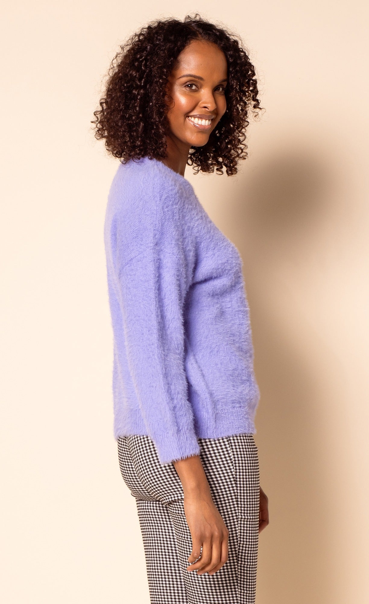 The Renee Sweater Purple - Pink Martini Collection