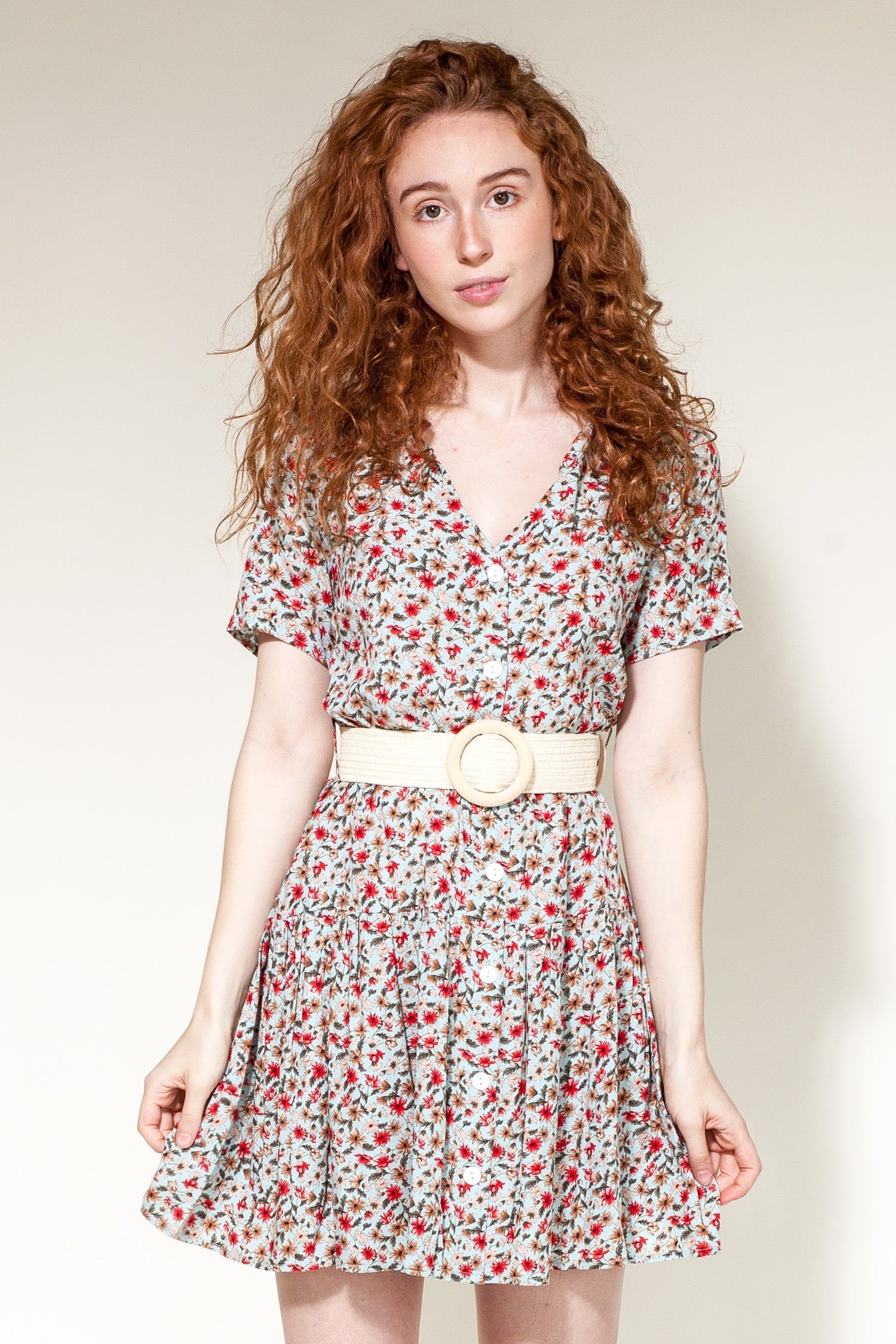 Aubrey Dress- Baby Blue - Pink Martini Collection