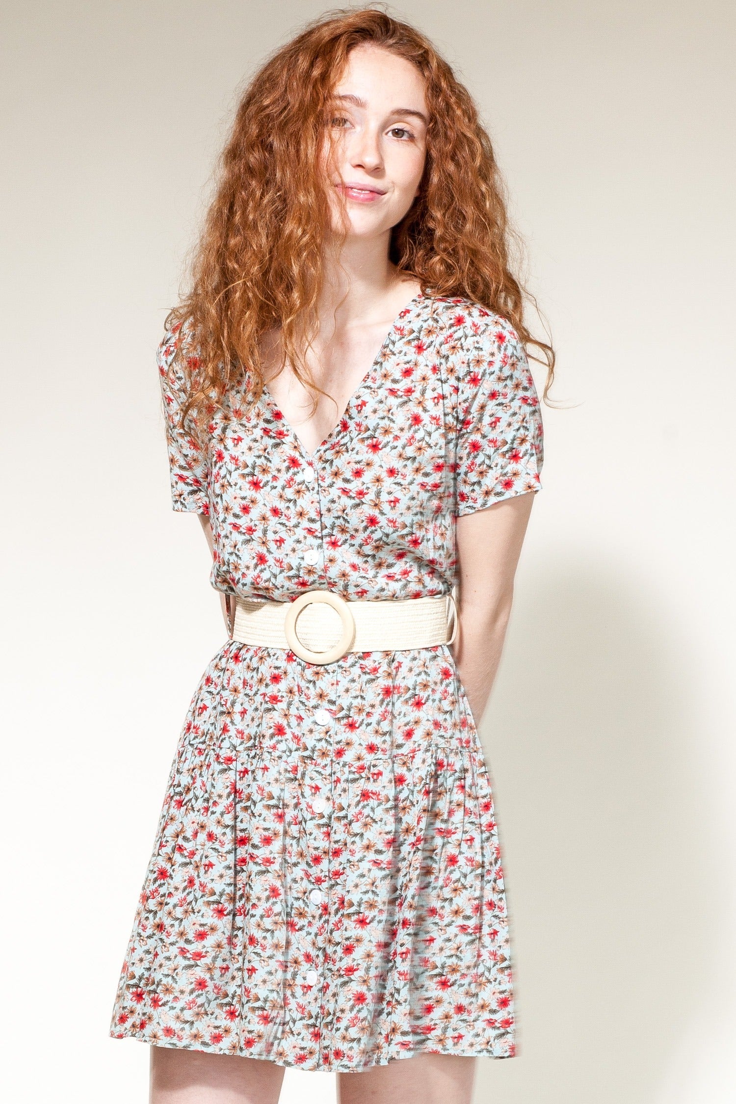 Aubrey Dress- Baby Blue - Pink Martini Collection