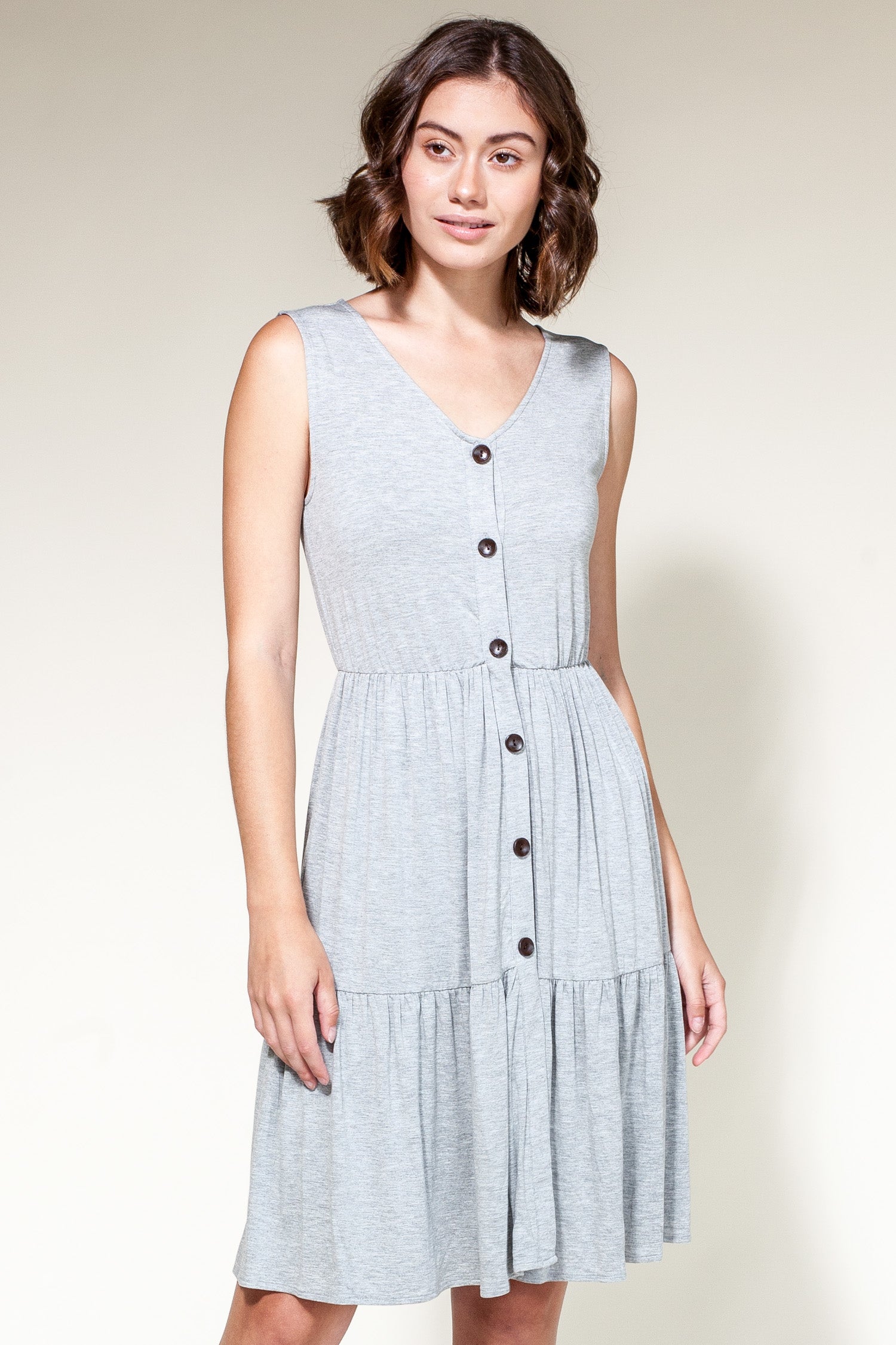 Kyla Dress Grey - Pink Martini Collection