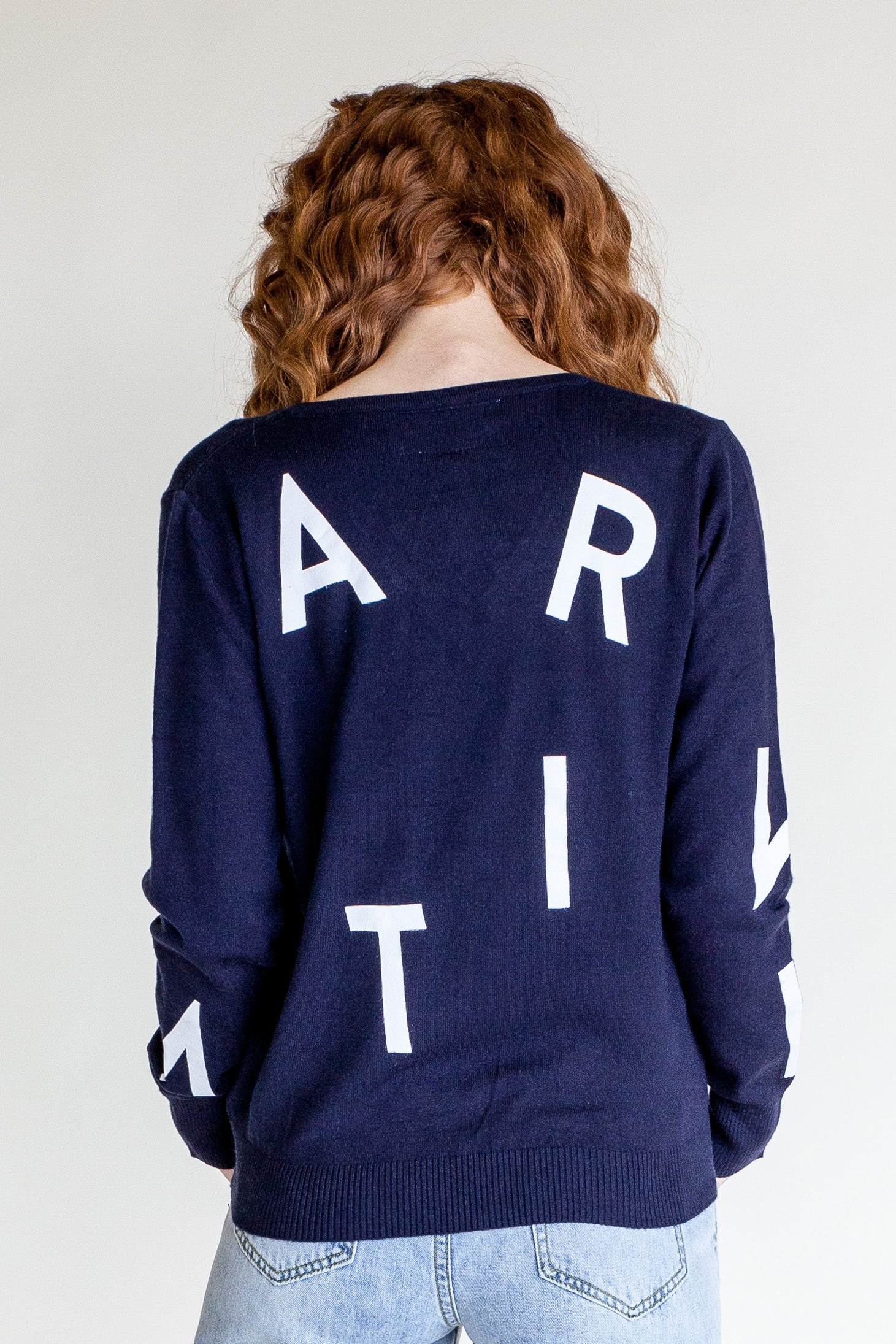 The Brand Sweater- Navy - Pink Martini Collection