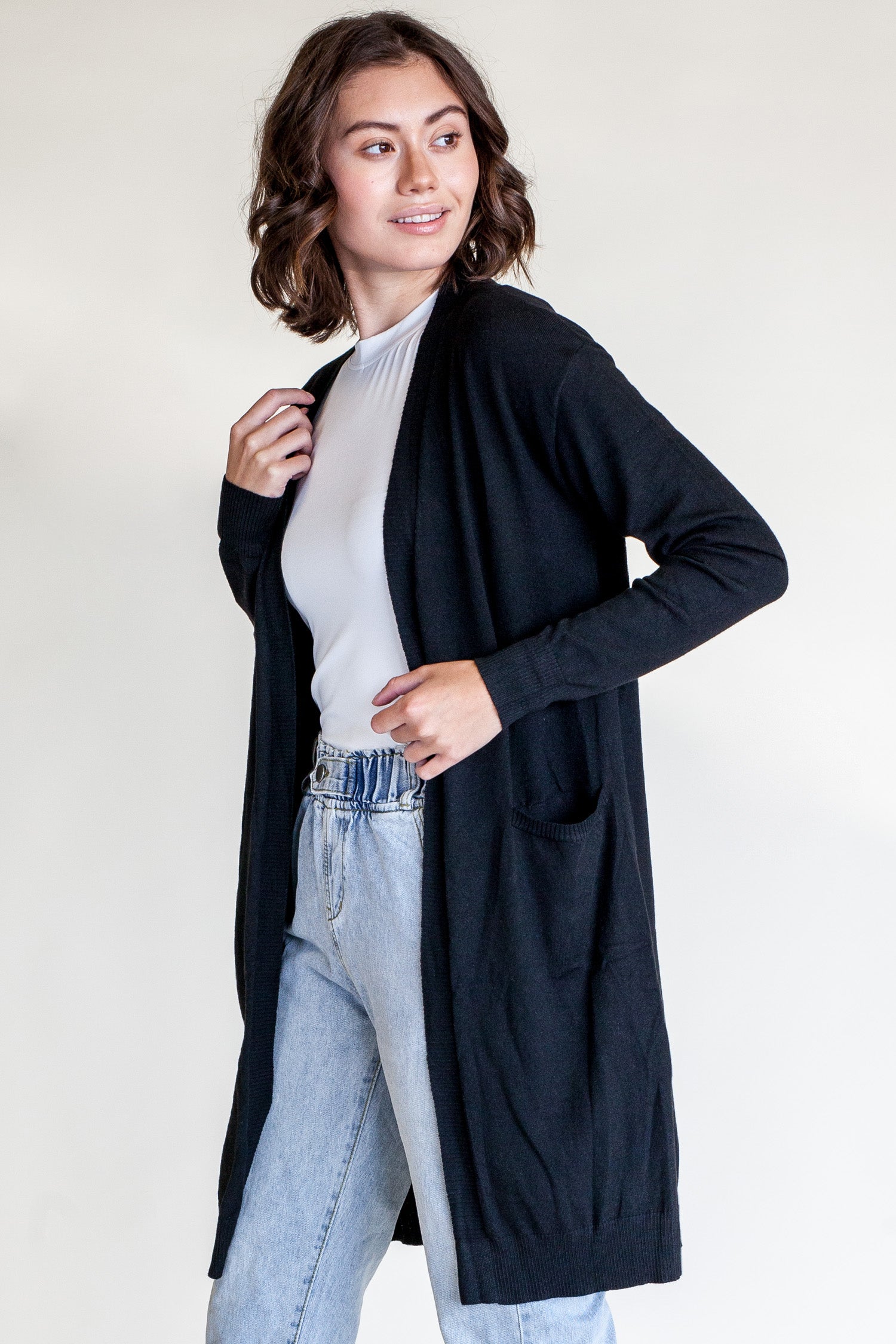 Cozy Sunday Cardi - Black - Pink Martini Collection