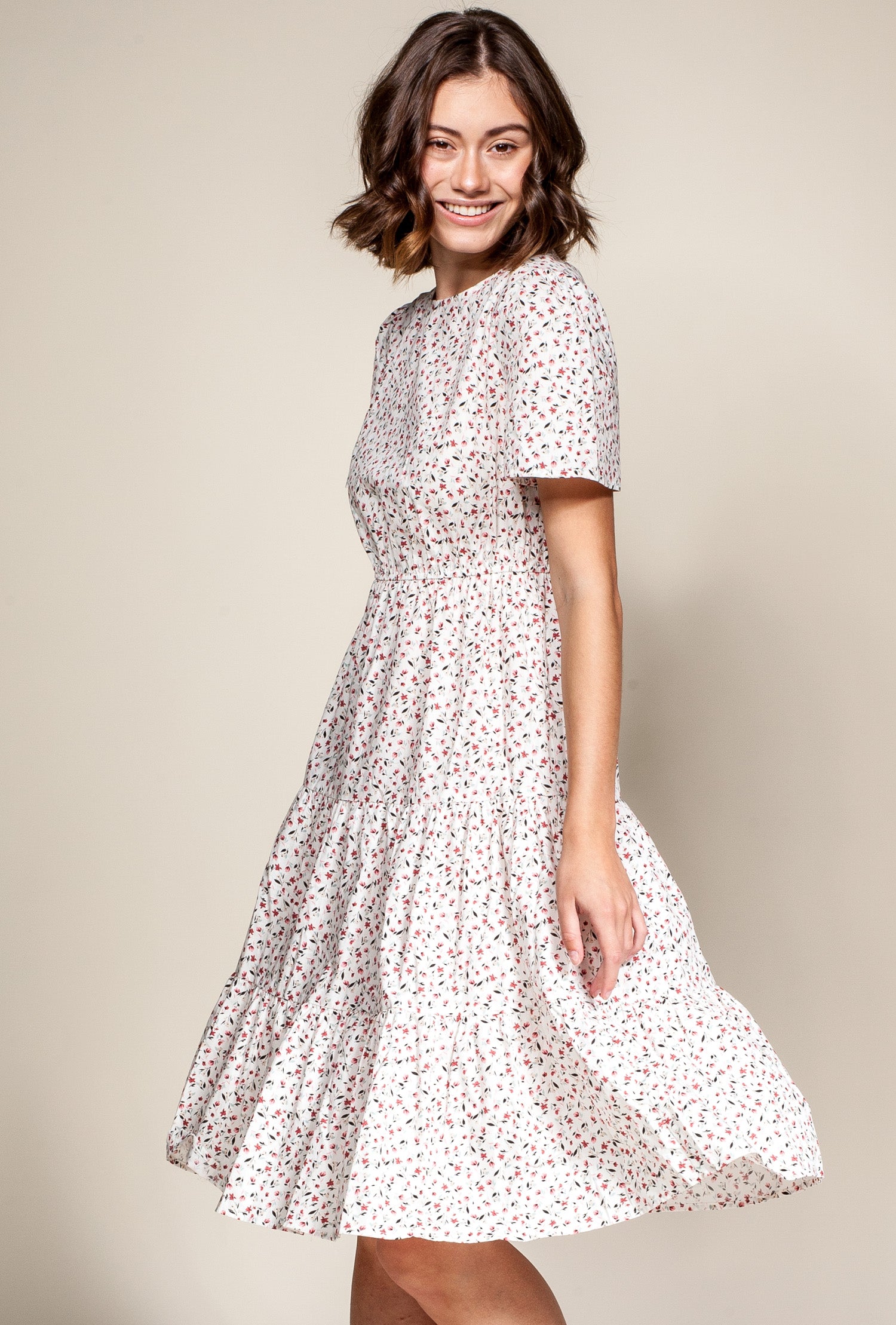 Charlotte Dress White - Pink Martini Collection