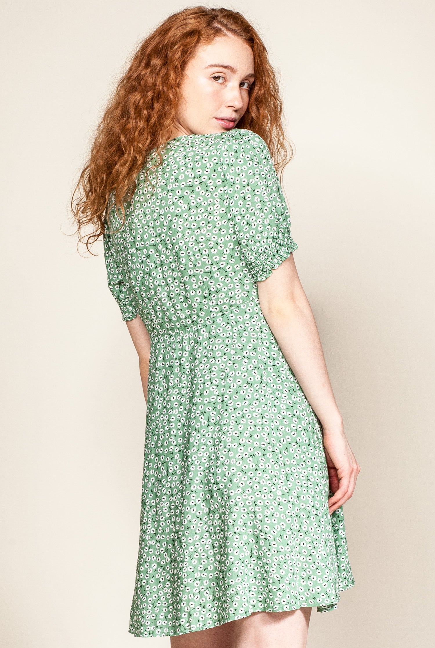 Georgia Dress- Green - Pink Martini Collection