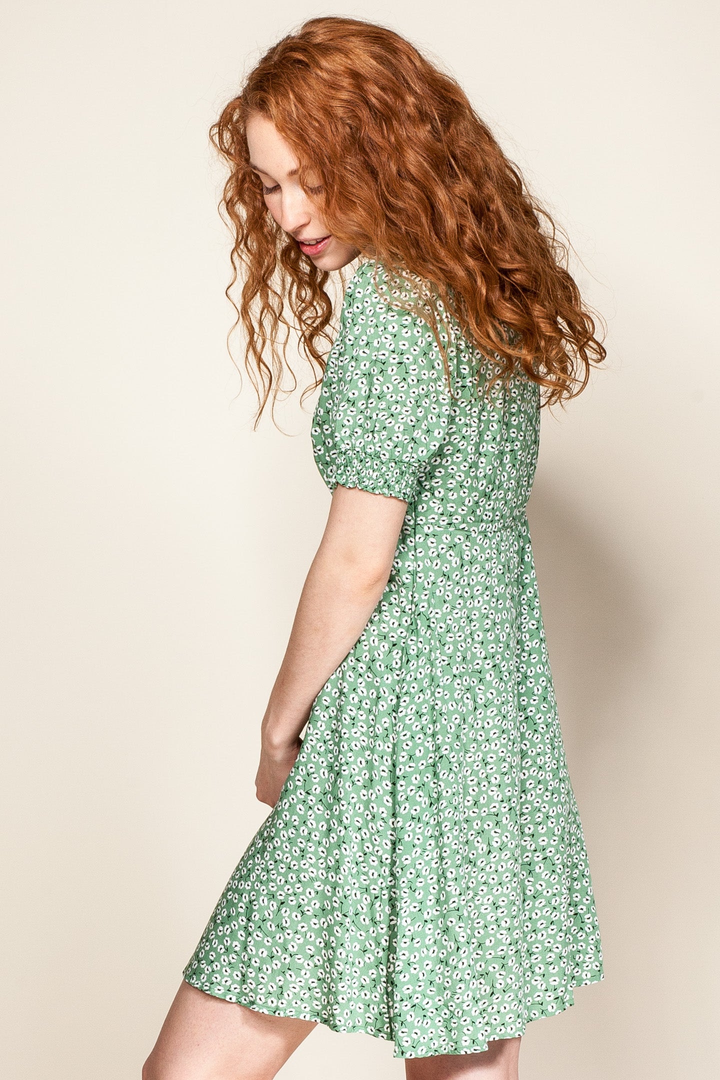 Georgia Dress- Green - Pink Martini Collection