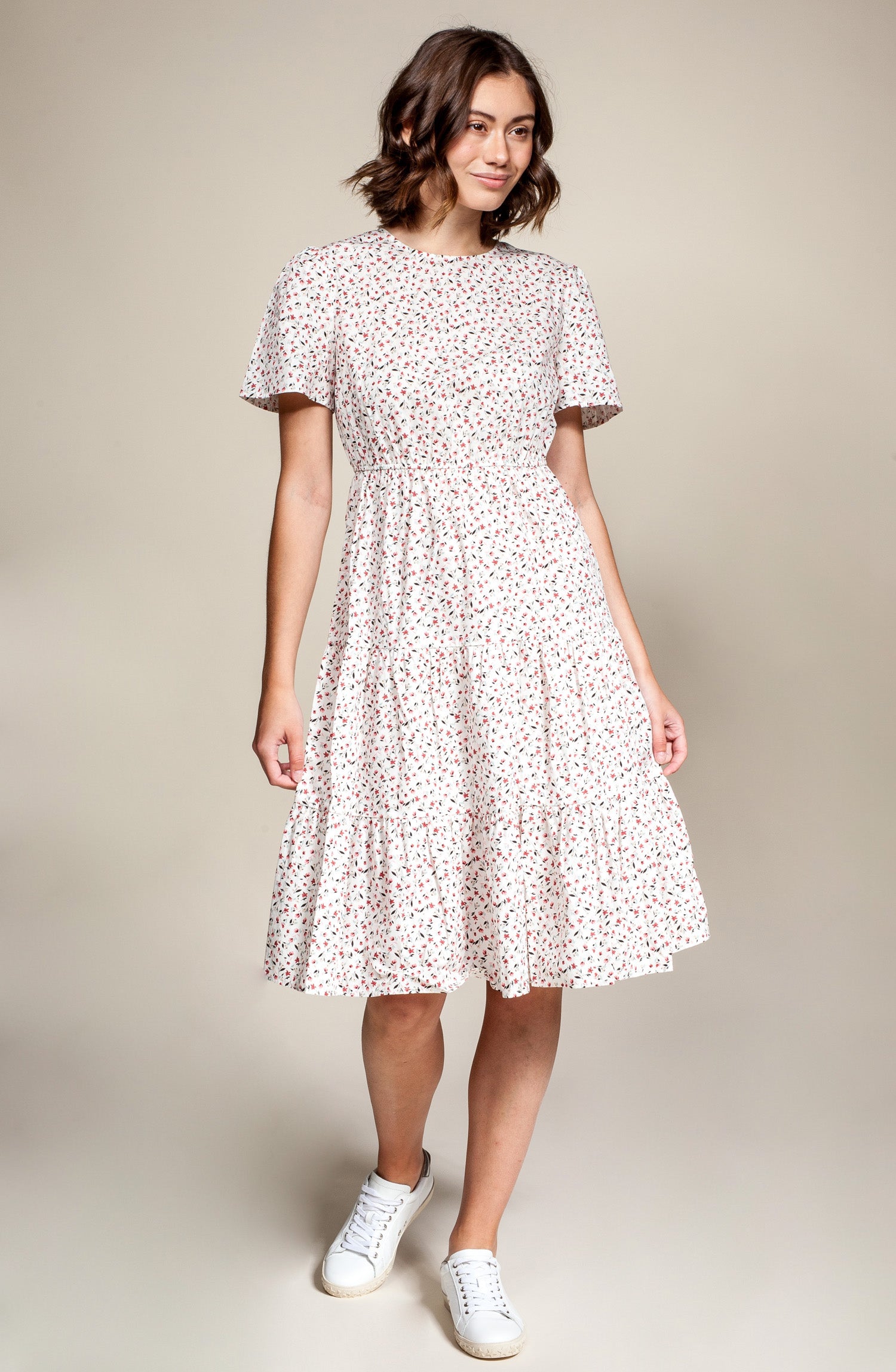 Charlotte Dress White - Pink Martini Collection