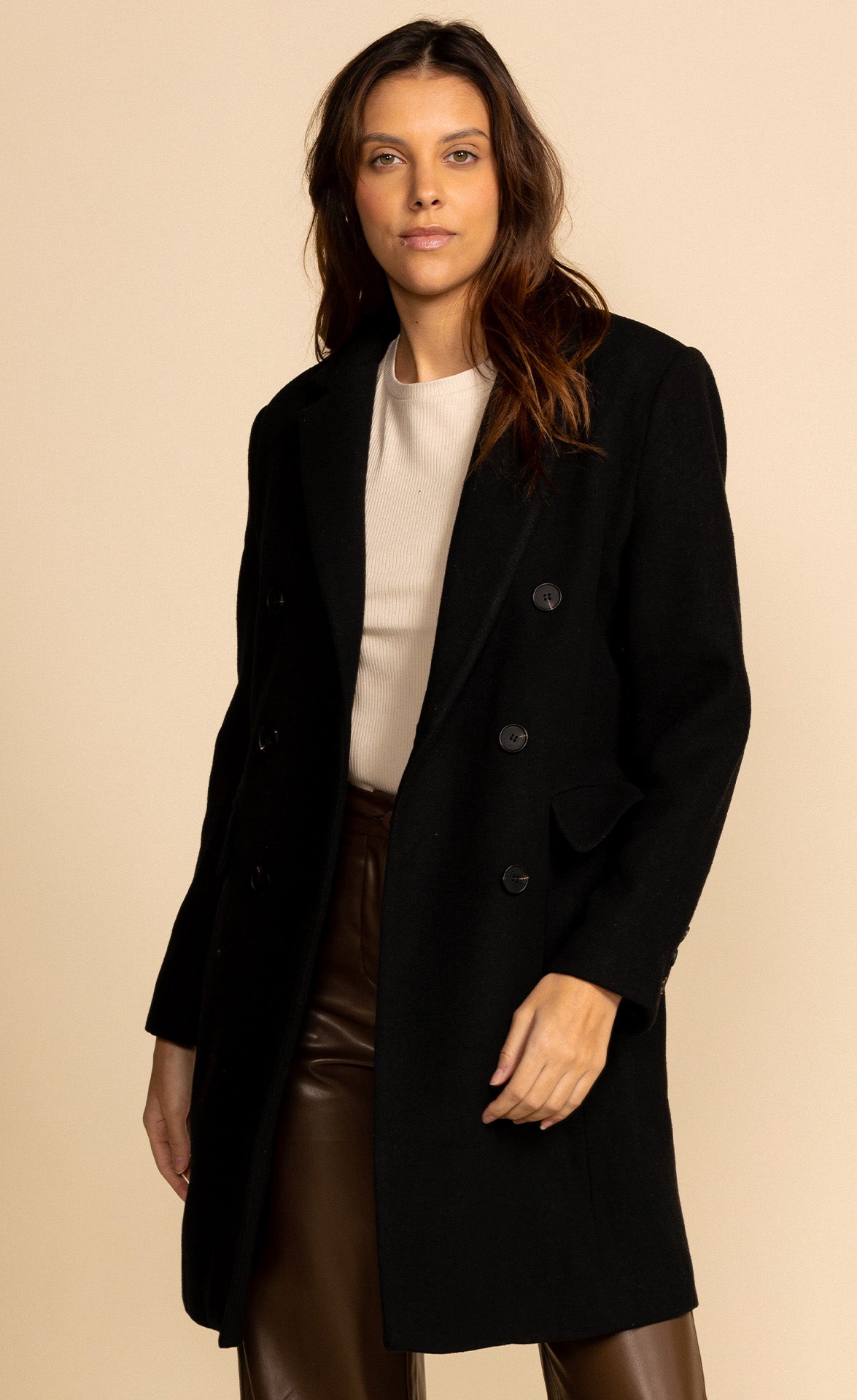 Tinsley Coat Black - Pink Martini Collection
