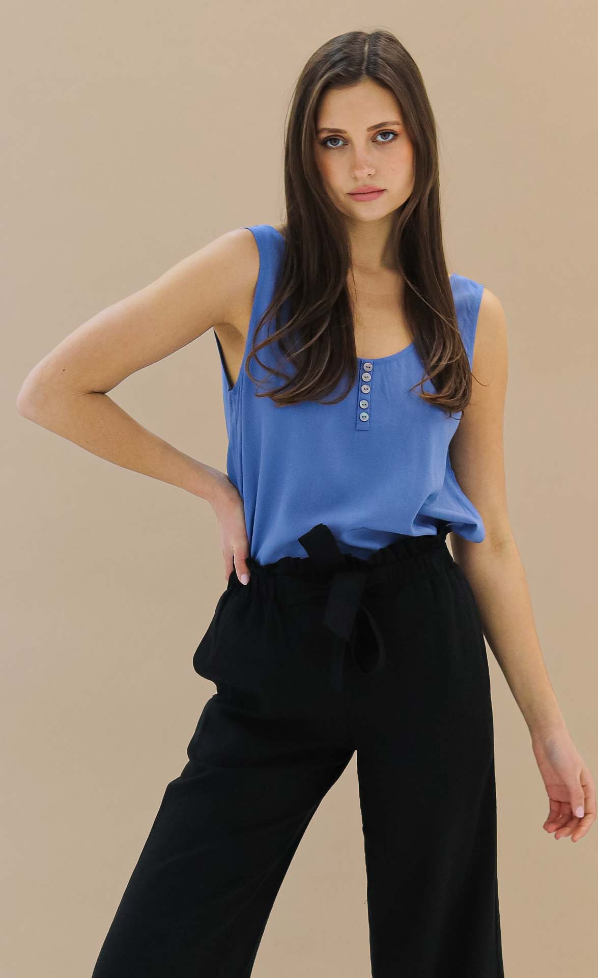 Tiffany Top Blue - Pink Martini Collection