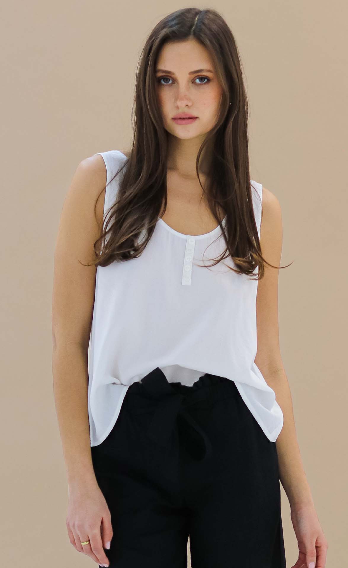 Tiffany Top White - Pink Martini Collection