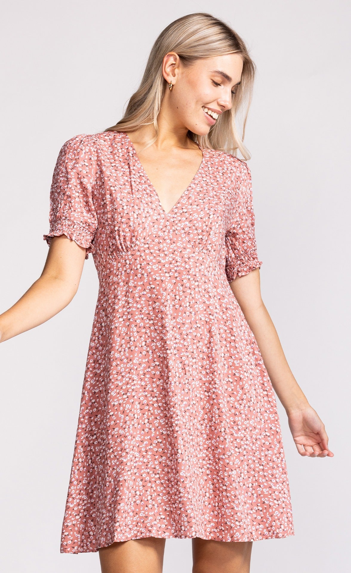 Pink Poly Georgette Alia's Dress