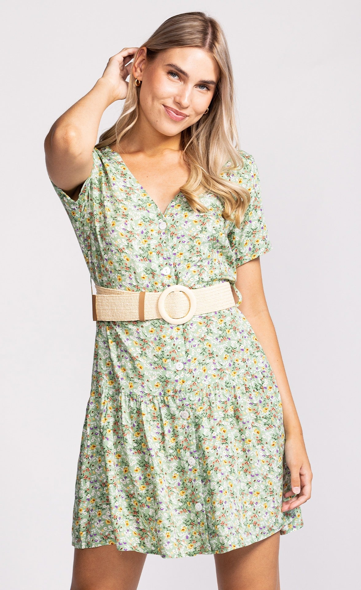 Aubrey Dress Green - Pink Martini Collection