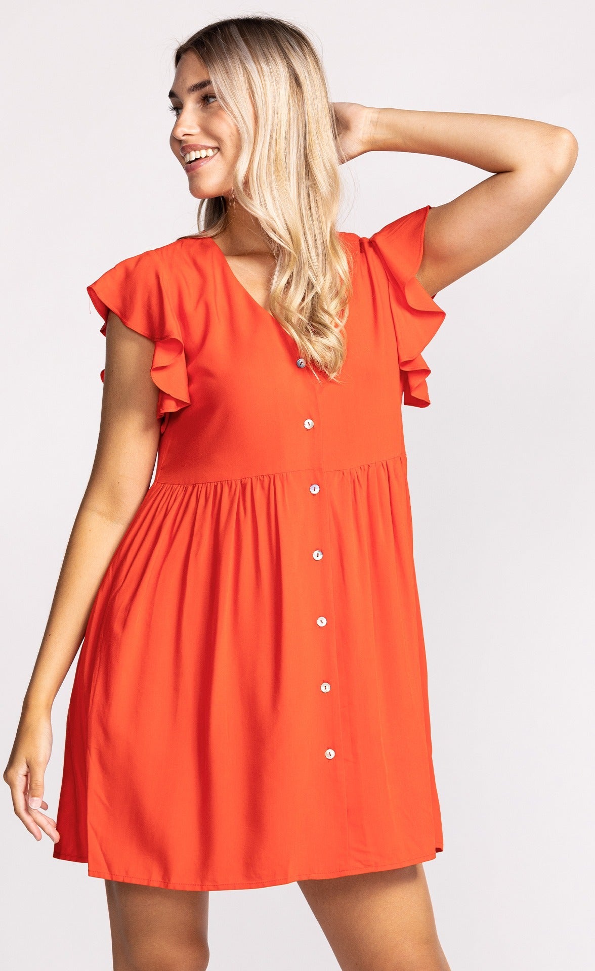 Claudette Dress Orange - Pink Martini Collection