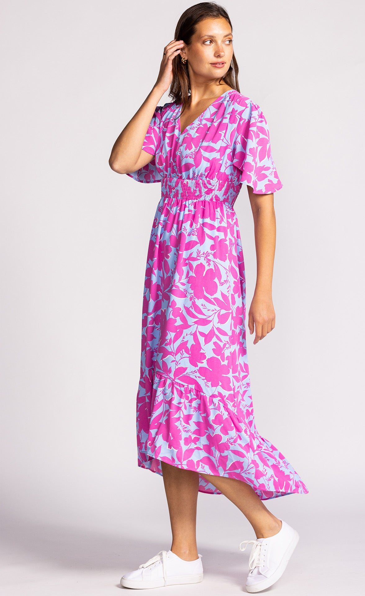 Charlene Dress Purple - Pink Martini Collection