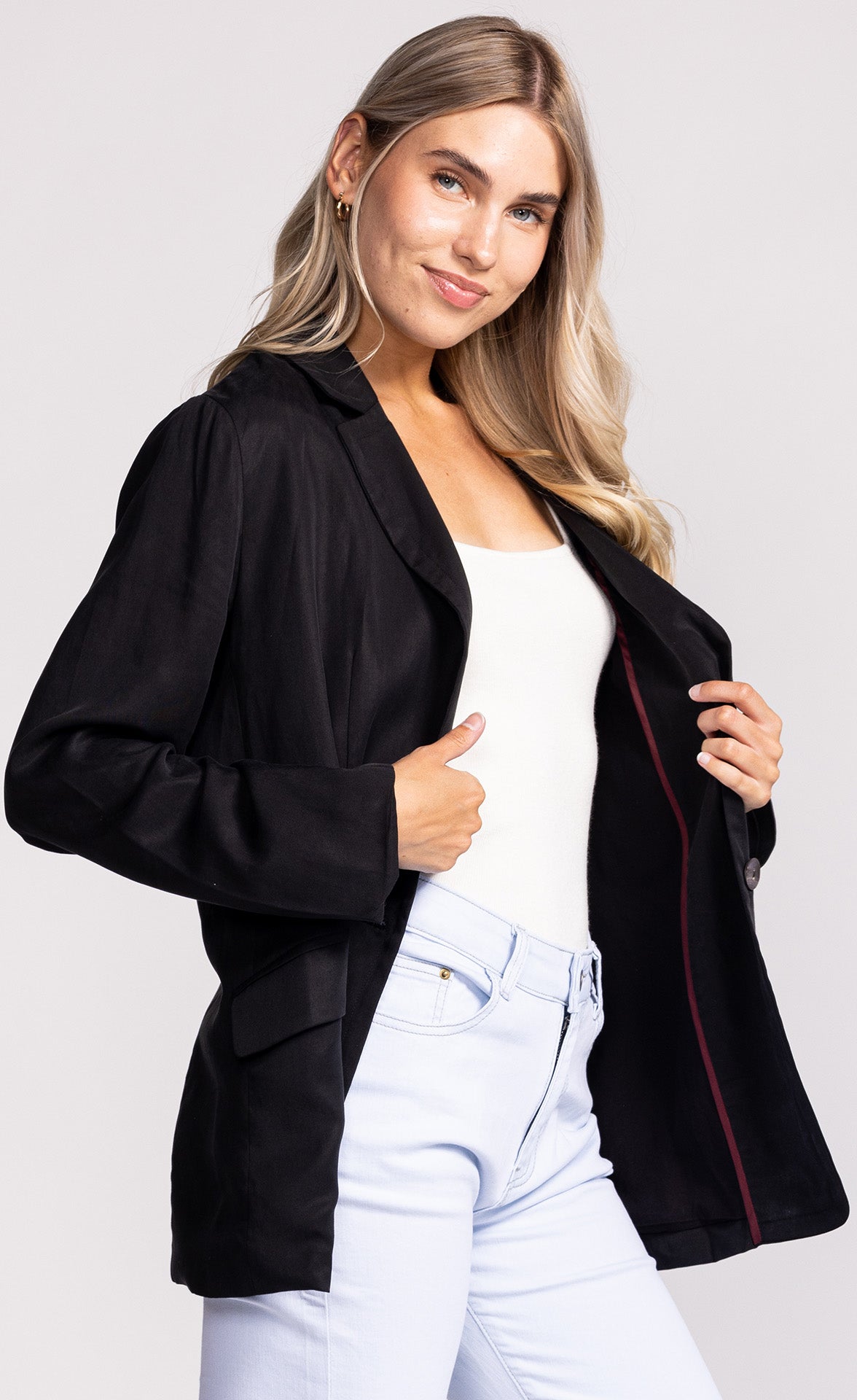 The Veronica Blazer Black - Pink Martini Collection