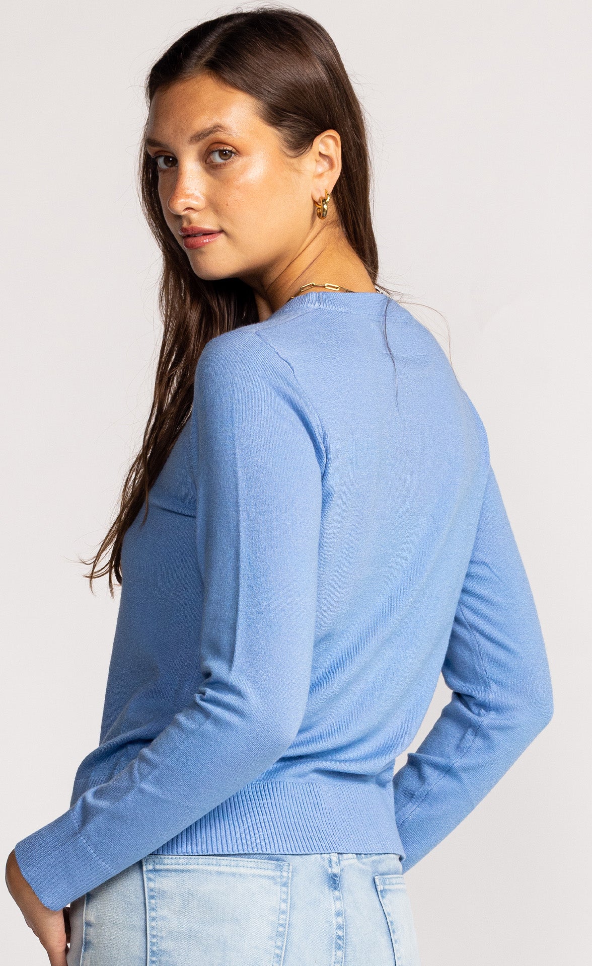 Emma Sweater Blue - Pink Martini Collection