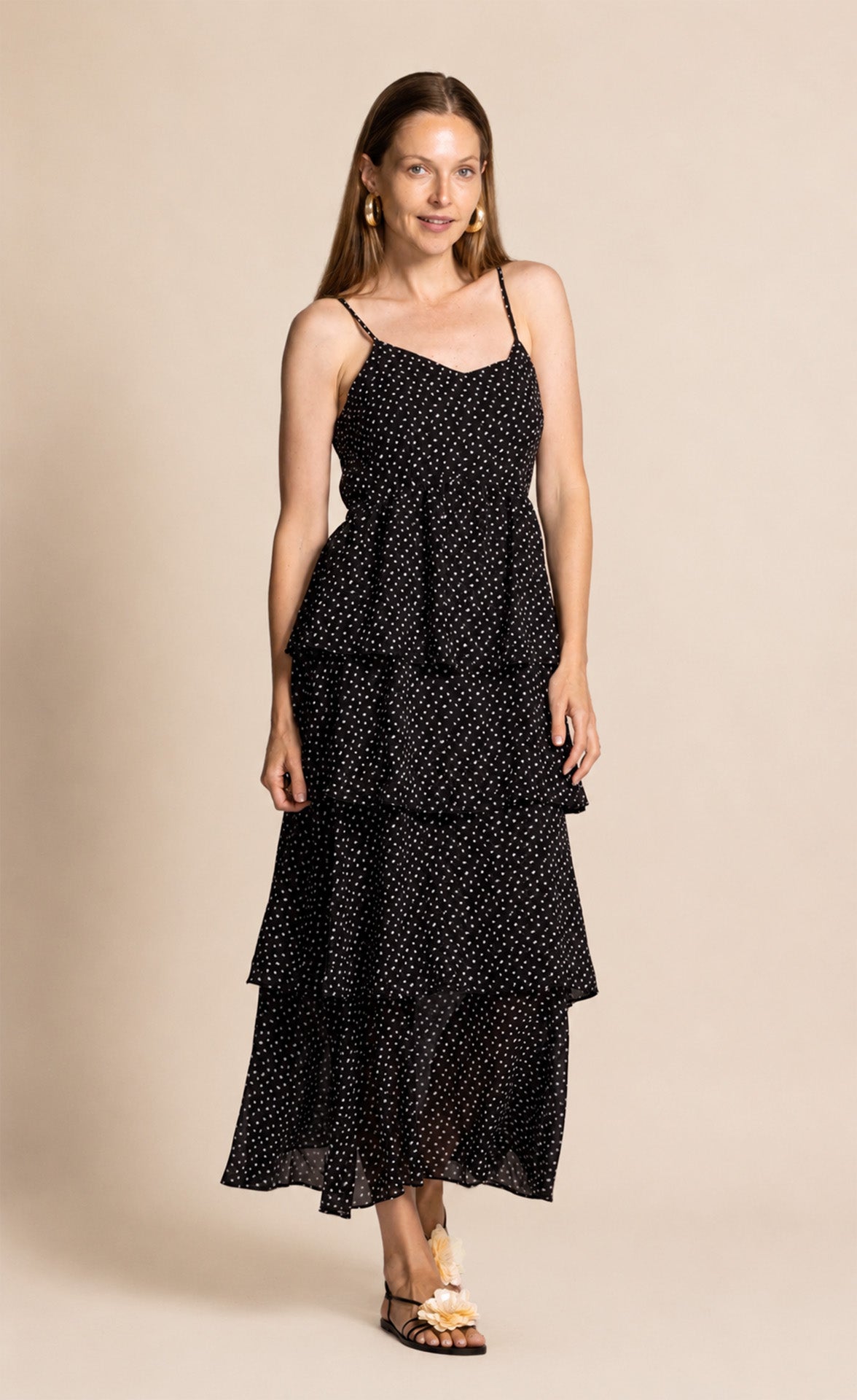 Finley Dress Black and White