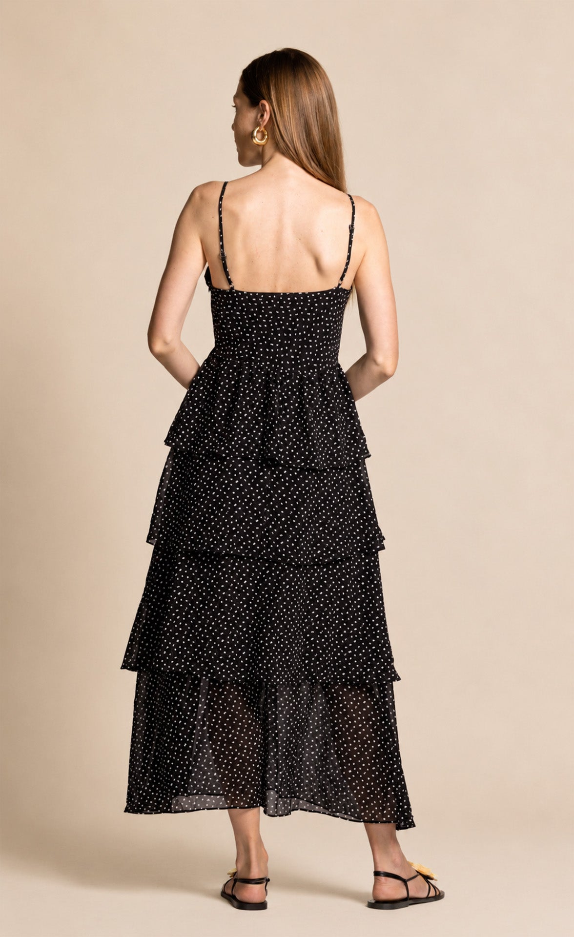 Finley Dress Black and White