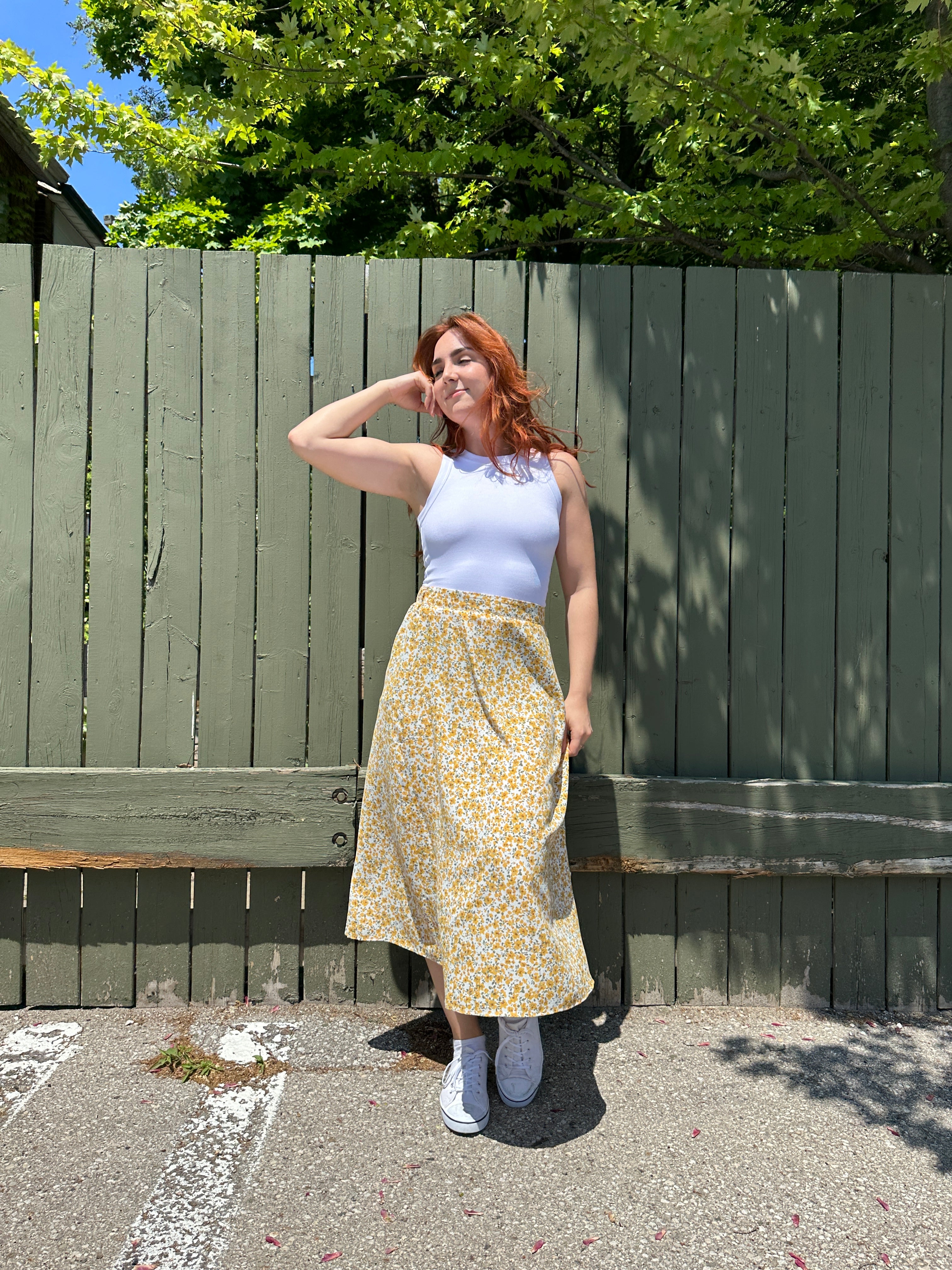 The Phoebe Skirt Yellow - Pink Martini Collection