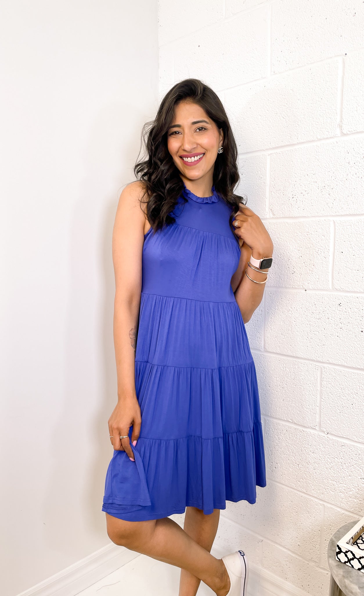 Madilyn Dress Royal Blue - Pink Martini Collection