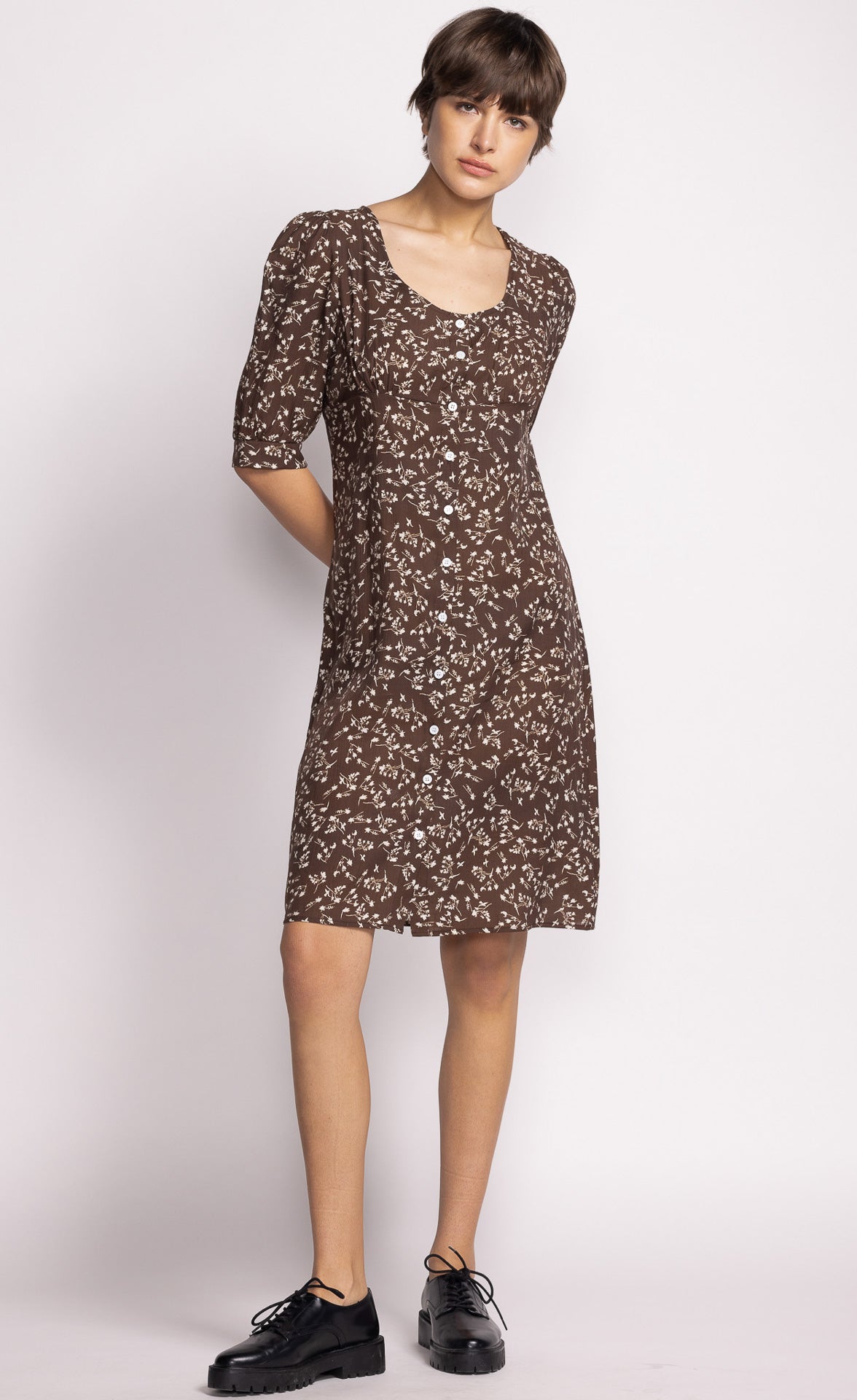 Kinsley Dress - Brown