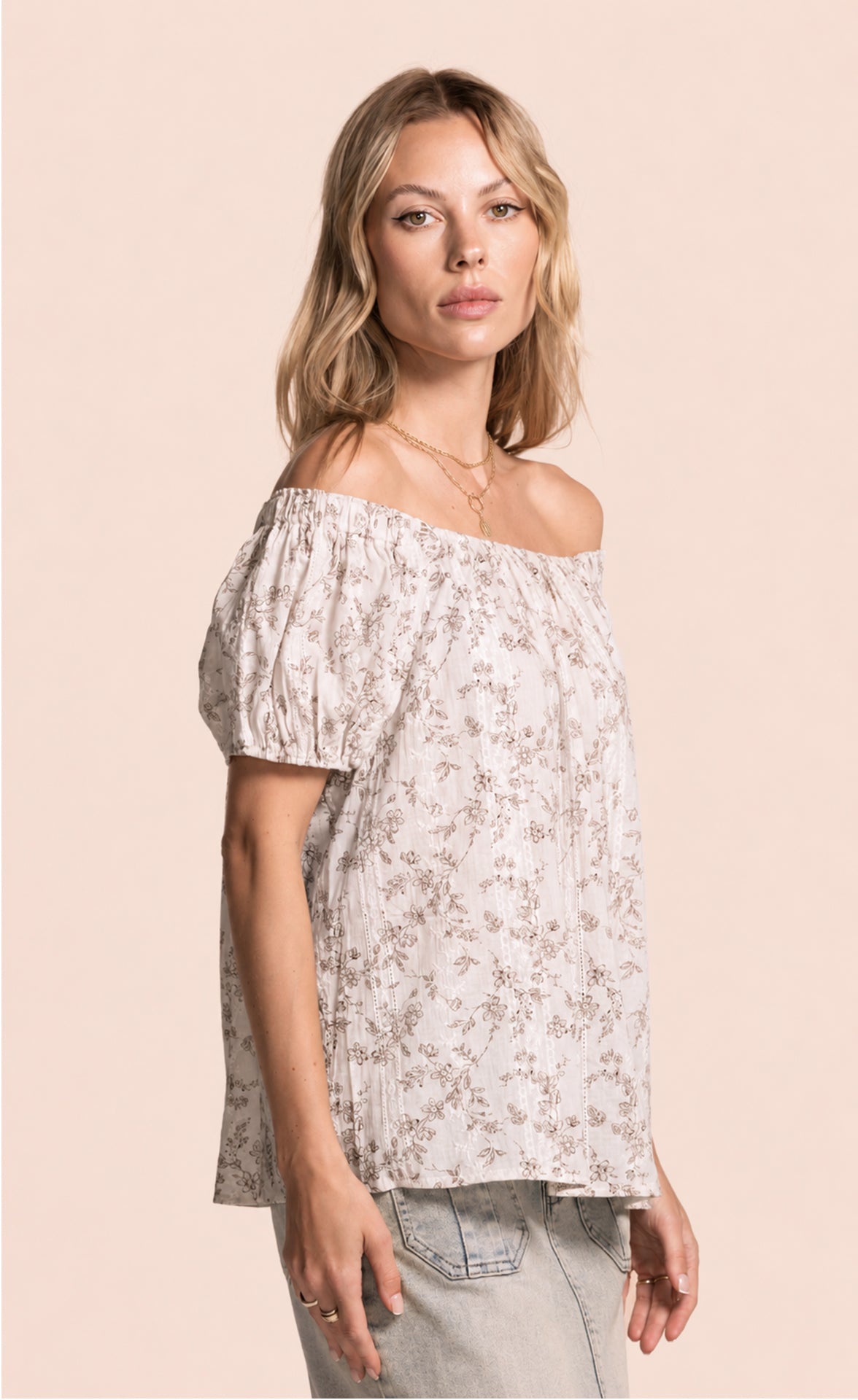 Leary Top Beige