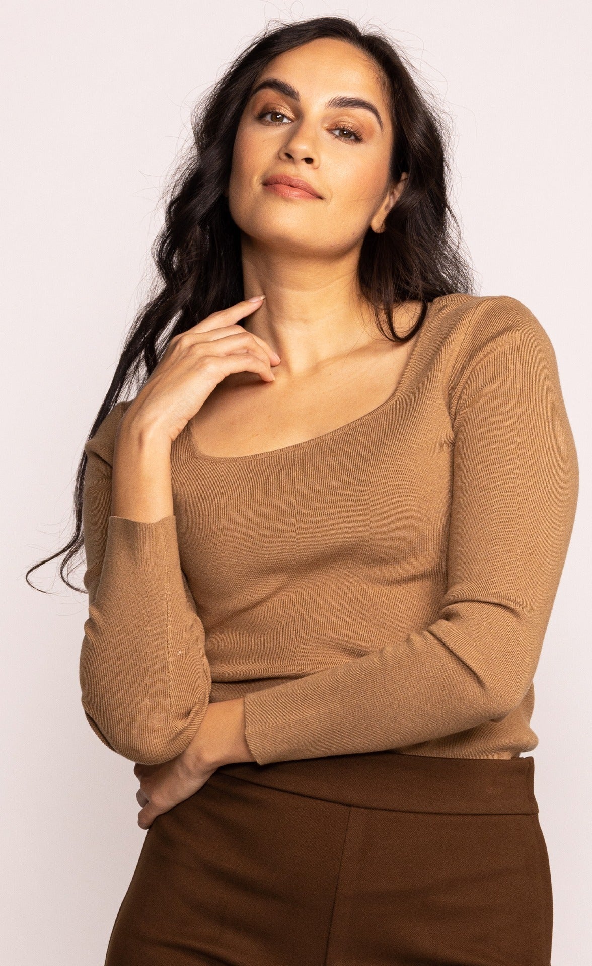 The Elanor Sweater - Taupe - Pink Martini Collection
