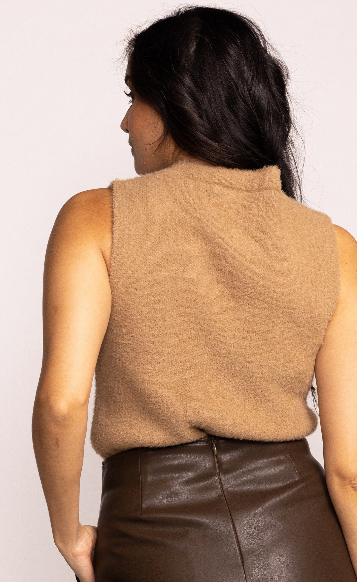 The Ruby Sweater Top Beige